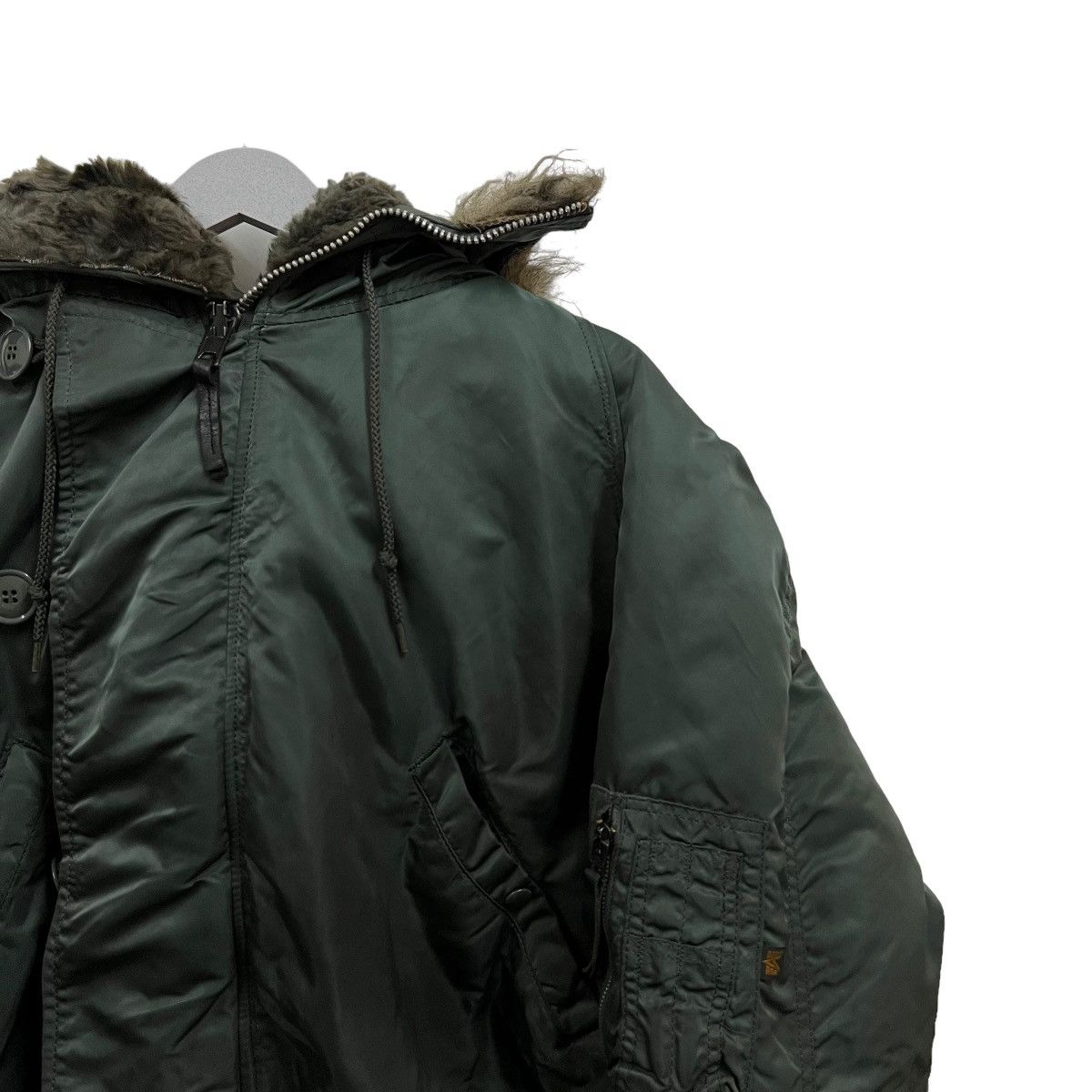 Alpha Industries 🚀OFFER NOW BOMBER🔥Attached Hood N-2B Bomber Army Jacket L Size US L / EU 52-54 / 3 - 9 Thumbnail