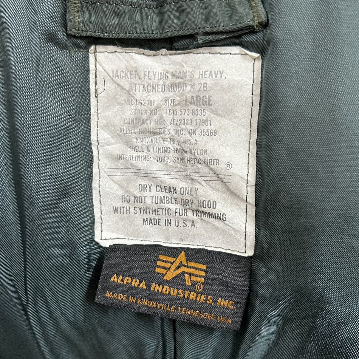 Alpha Industries 🚀OFFER NOW BOMBER🔥Attached Hood N-2B Bomber Army Jacket L Size US L / EU 52-54 / 3 - 22 Thumbnail