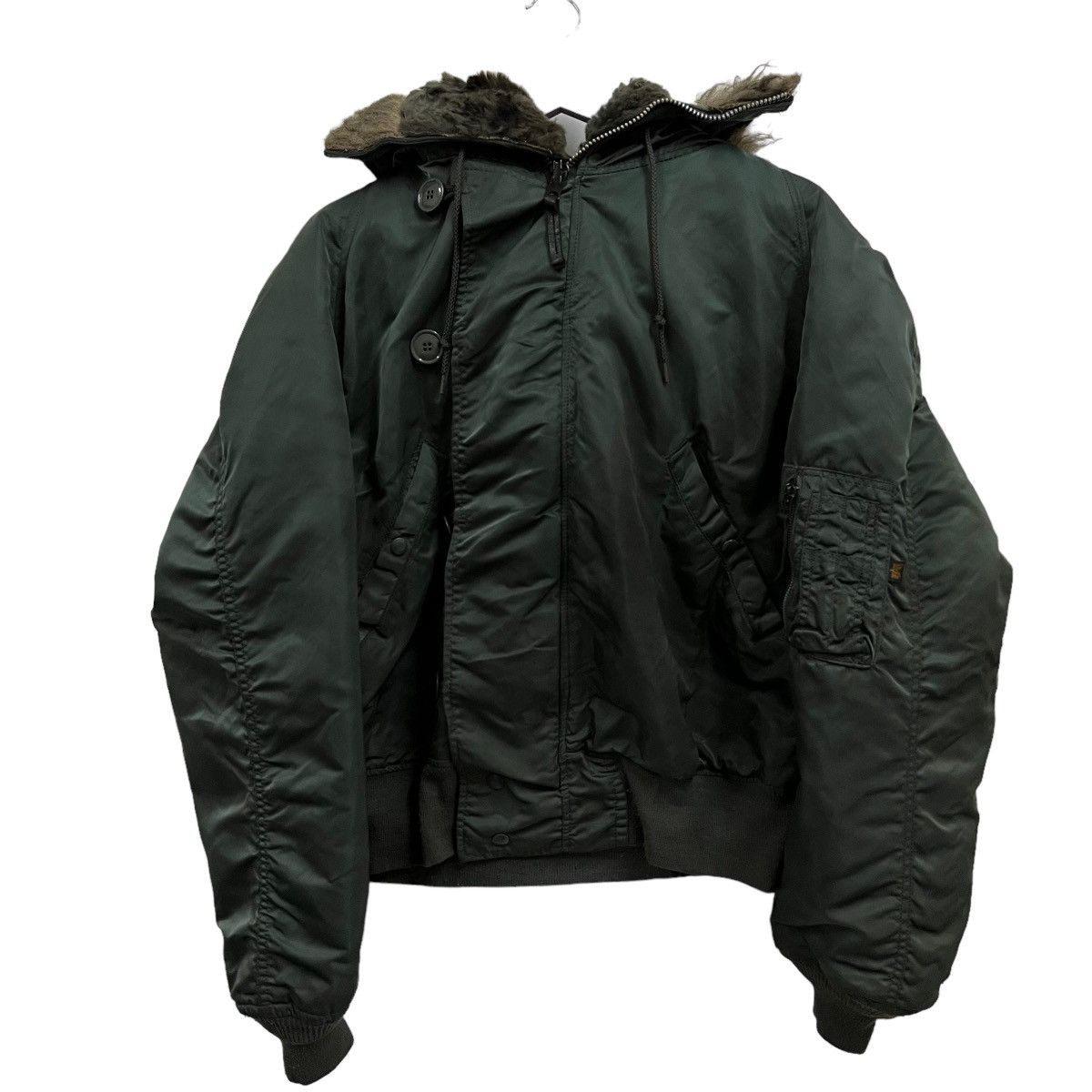 Alpha Industries 🚀OFFER NOW BOMBER🔥Attached Hood N-2B Bomber Army Jacket L Size US L / EU 52-54 / 3 - 5 Thumbnail