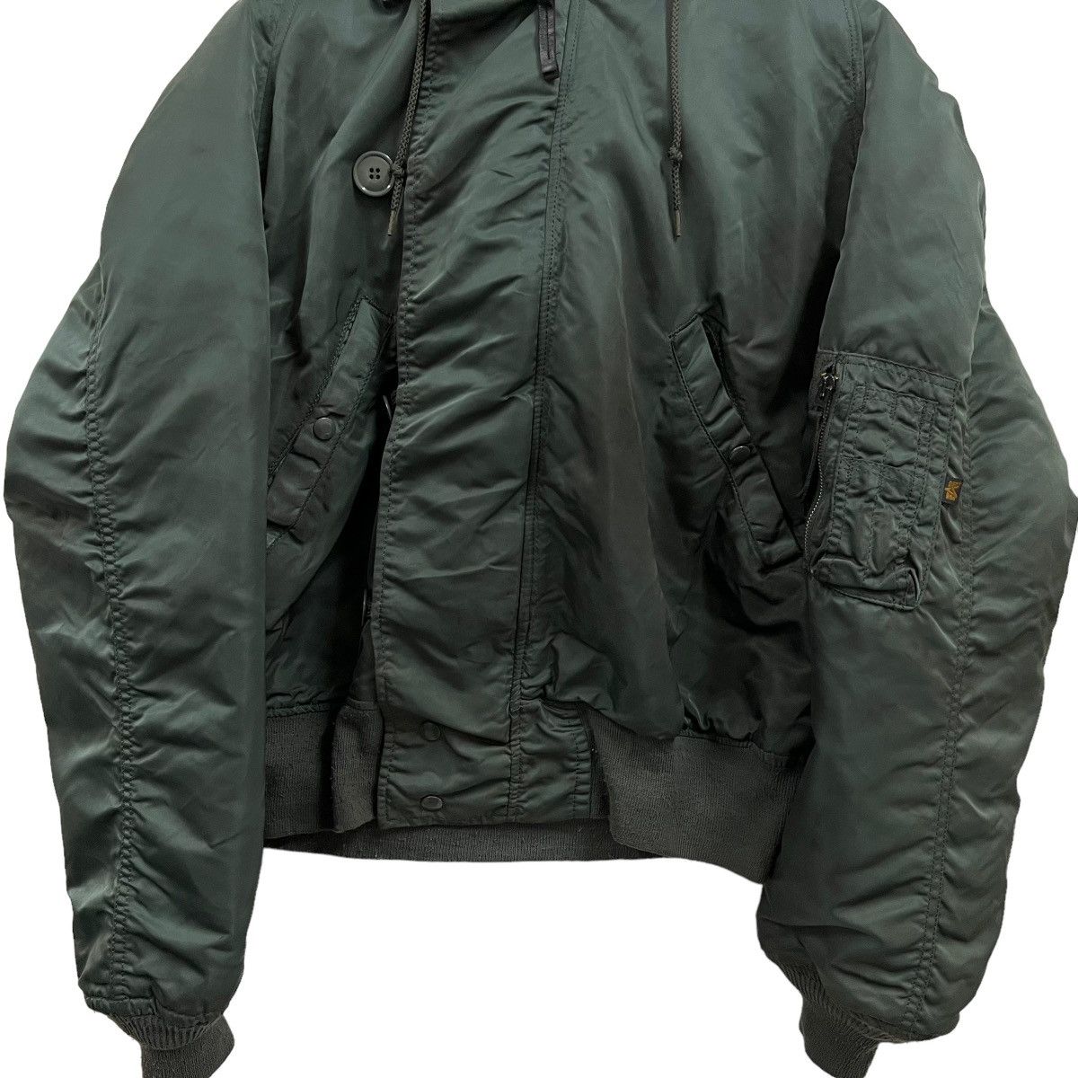 Alpha Industries 🚀OFFER NOW BOMBER🔥Attached Hood N-2B Bomber Army Jacket L Size US L / EU 52-54 / 3 - 7 Thumbnail