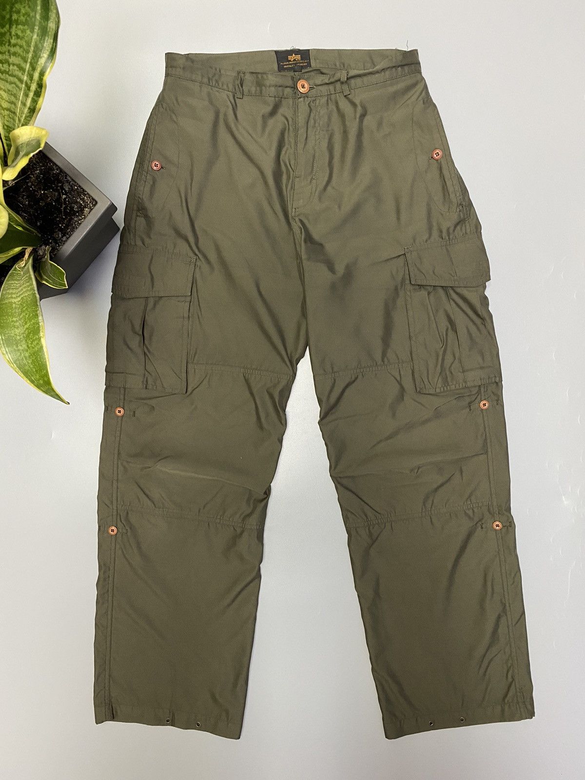 Alpha Industries × Vintage Alpha Industries Military Utilities Cargo Pants Size US 32 / EU 48 - 1 Thumbnail