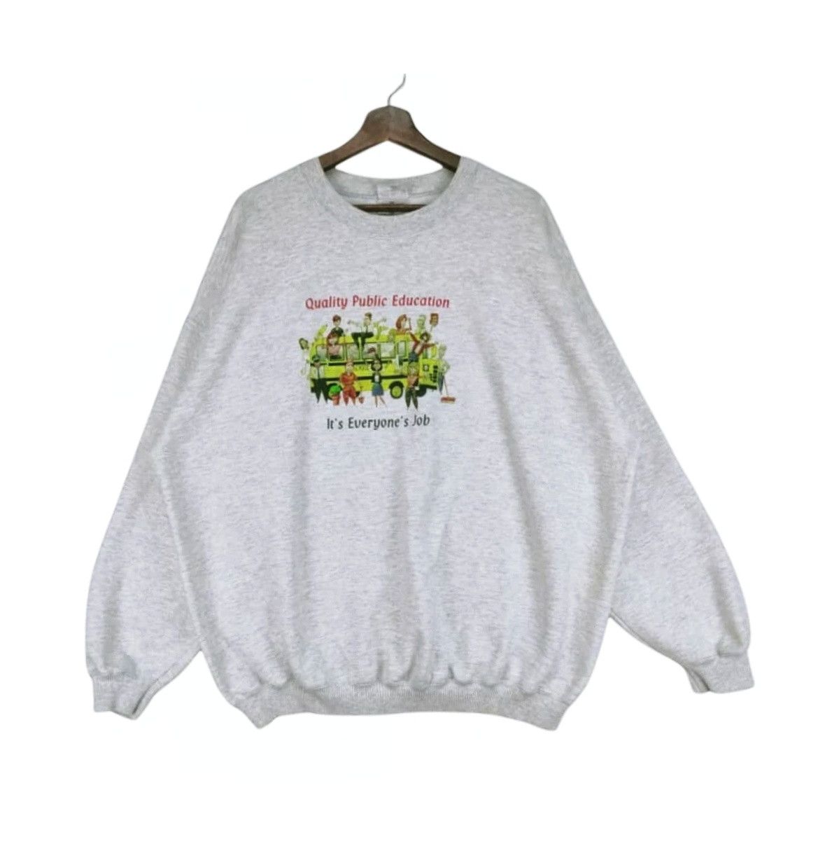 Japanese Brand × Vintage VINTAGE 90s QUALITY PUBLIC EDUCATION Size US XXL / EU 58 / 5 - 1 Thumbnail