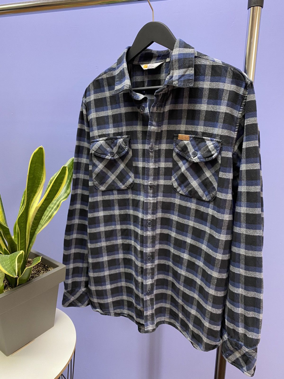 Other Carhartt Flannel Long Sleeve Plaid Shirt Men’s XL WIP Size US XL / EU 56 / 4 - 2 Thumbnail