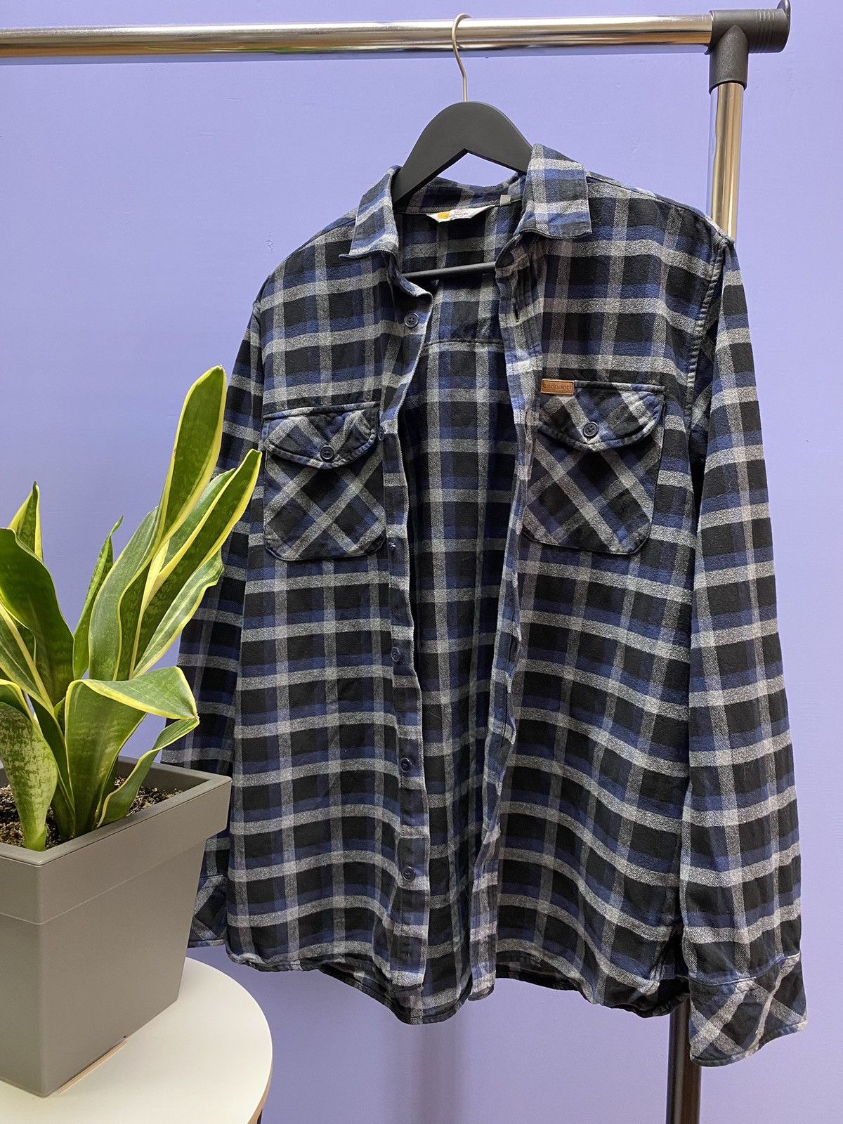 Other Carhartt Flannel Long Sleeve Plaid Shirt Men’s XL WIP Size US XL / EU 56 / 4 - 14 Thumbnail