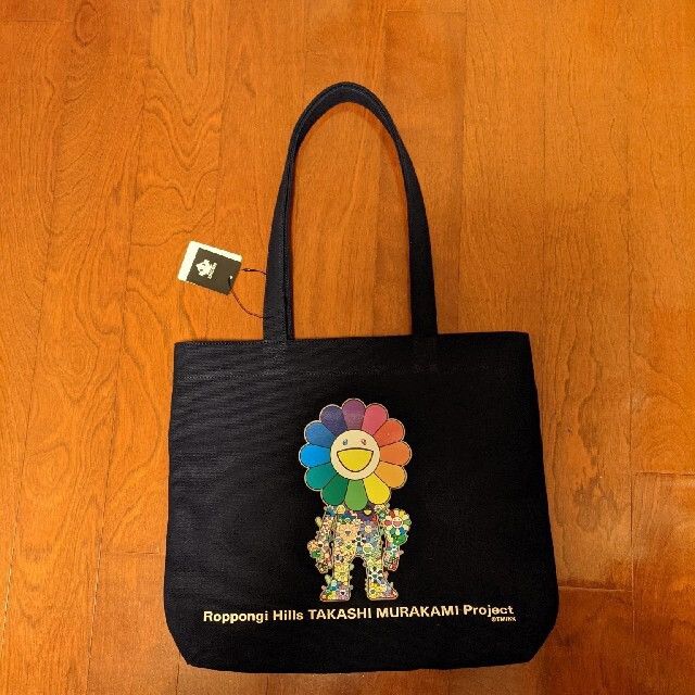 image of Takashi Murakami Tote Bag in Black, Men's
