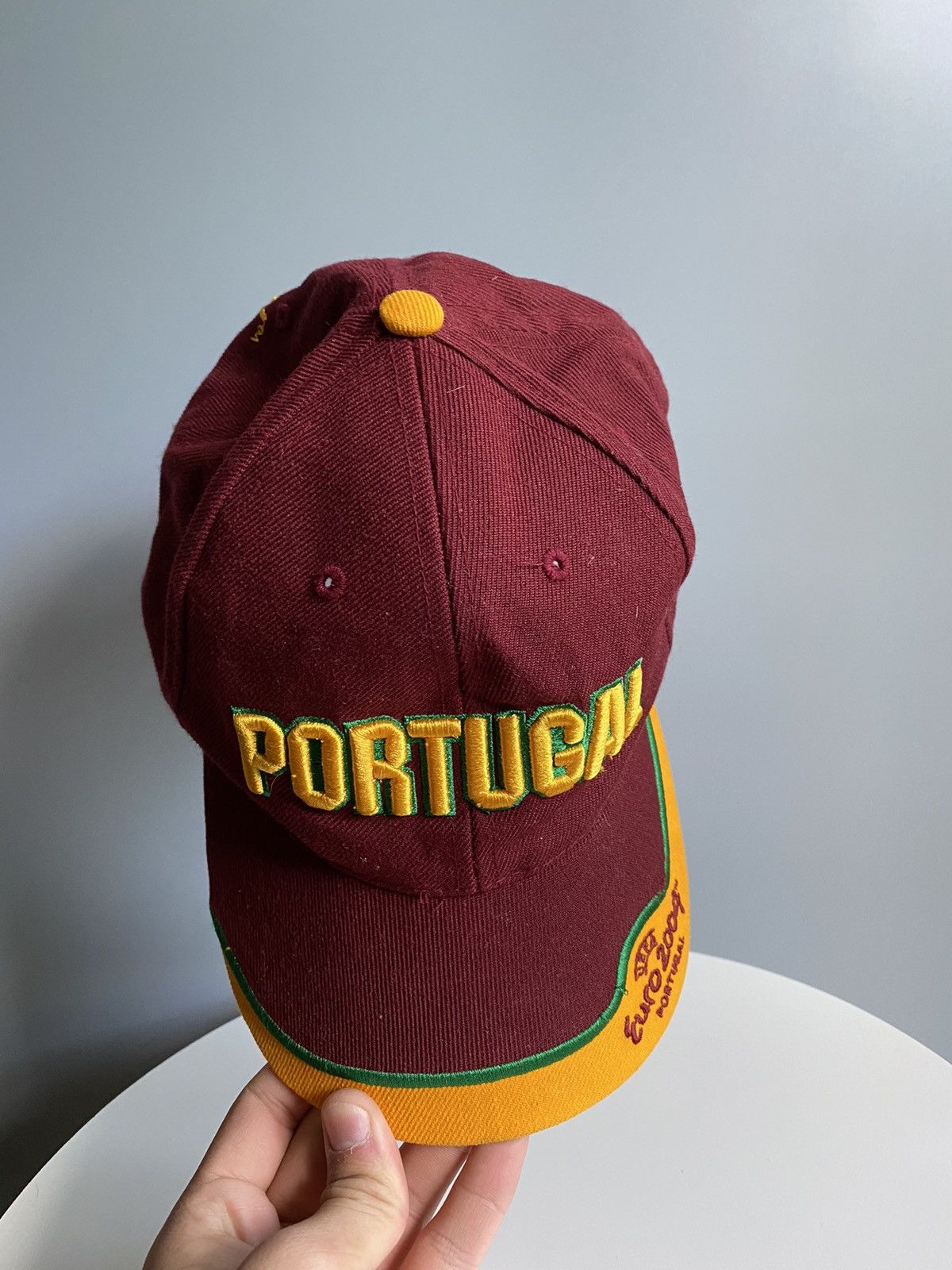 UEFA × Vintage Vintage Euro 2004 National Team Portugal Cap Hat Size ONE SIZE - 6 Thumbnail