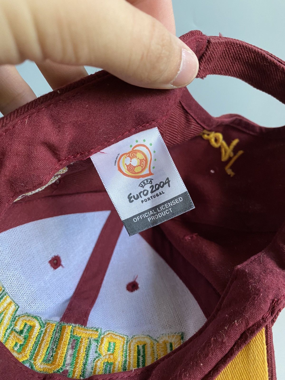 UEFA × Vintage Vintage Euro 2004 National Team Portugal Cap Hat Size ONE SIZE - 8 Thumbnail