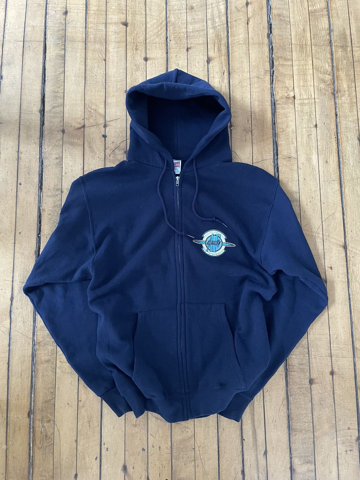 Felpa Manica Lunga Soffe Athletic, Modello Cortland Con Logo Retro, Taglie Varie Uomo