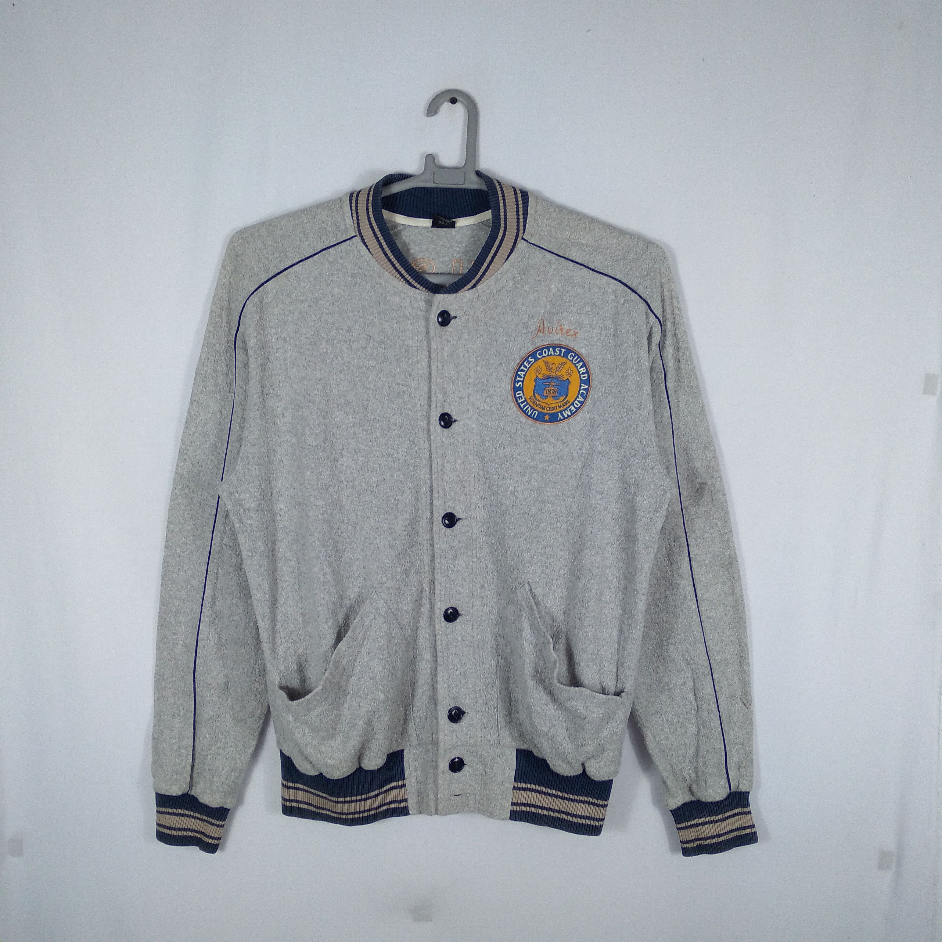 Avirex × Vintage 🔥Rare🔥Avirex USA Coast Academy Varsity Snap Buttons Jacket Size US M / EU 48-50 / 2 - 1 Thumbnail