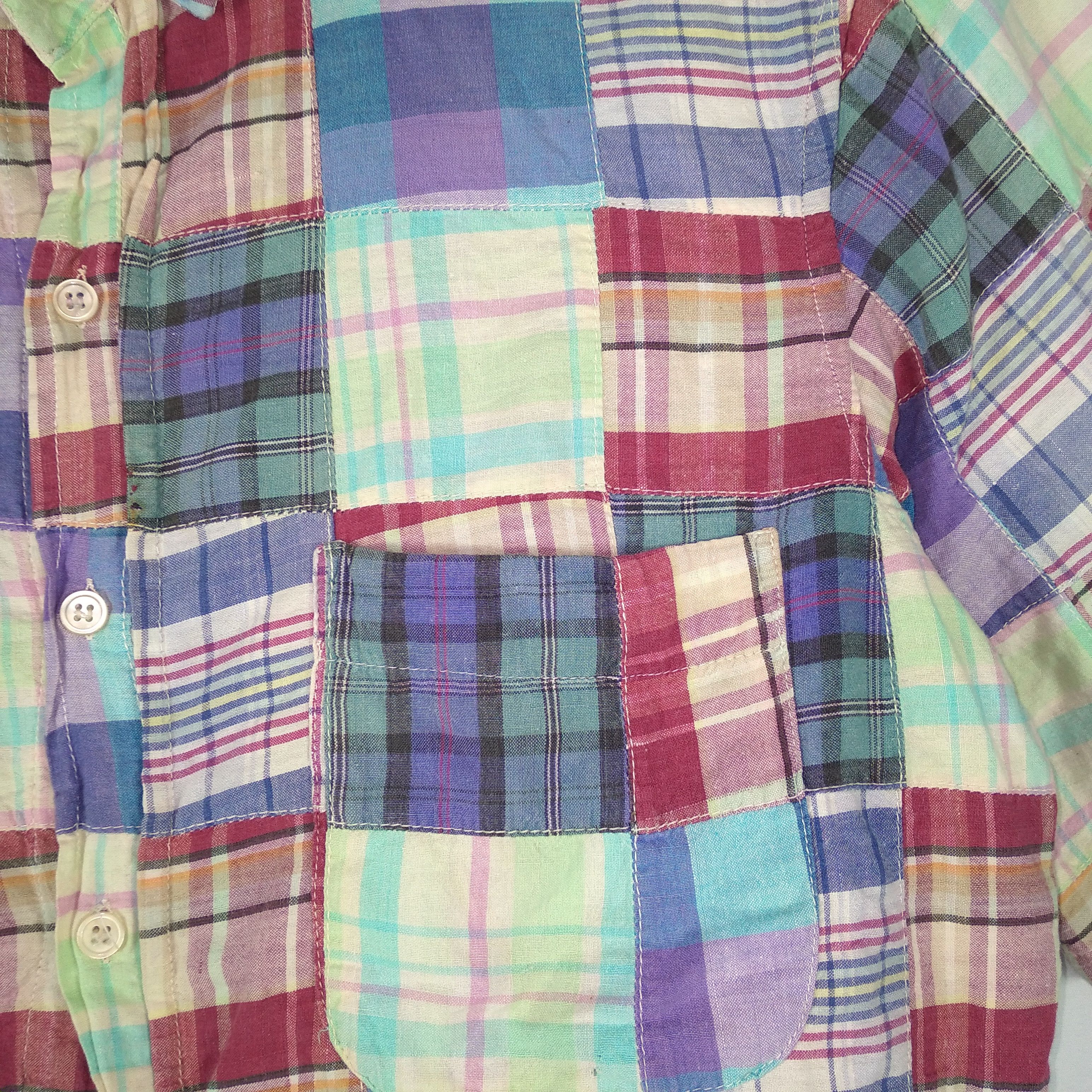 Vintage Vintage Italian Gaudente Colourful Patchwork Style Shirts Size US L / EU 52-54 / 3 - 4 Thumbnail