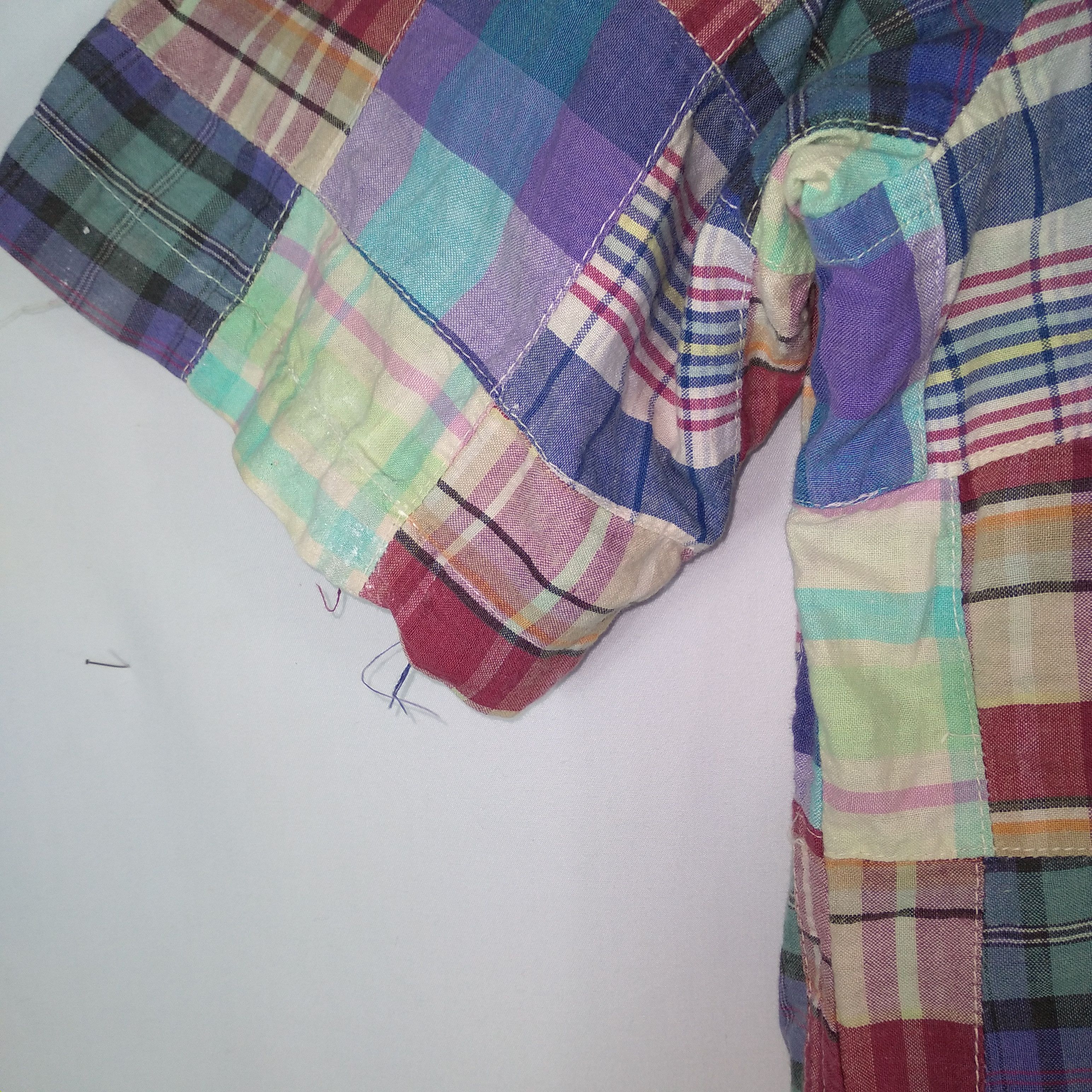 Vintage Vintage Italian Gaudente Colourful Patchwork Style Shirts Size US L / EU 52-54 / 3 - 7 Thumbnail