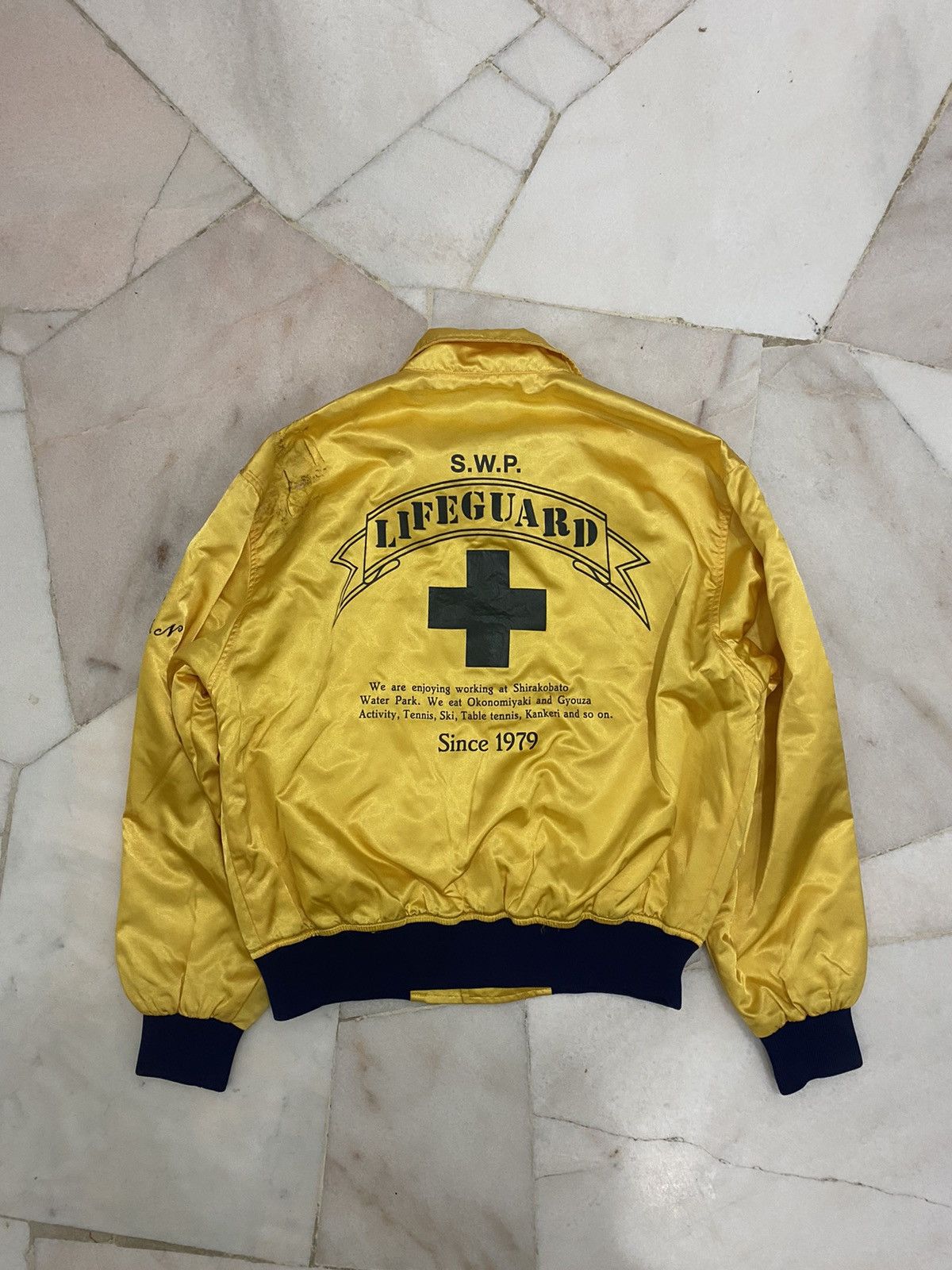 Japanese Brand Vintage 90s Uncle Bov Satin KANYE STYLE Varsity Jacket Size US M / EU 48-50 / 2 - 13 Thumbnail