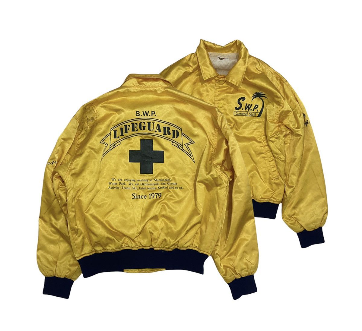 Japanese Brand Vintage 90s Uncle Bov Satin KANYE STYLE Varsity Jacket Size US M / EU 48-50 / 2 - 1 Thumbnail