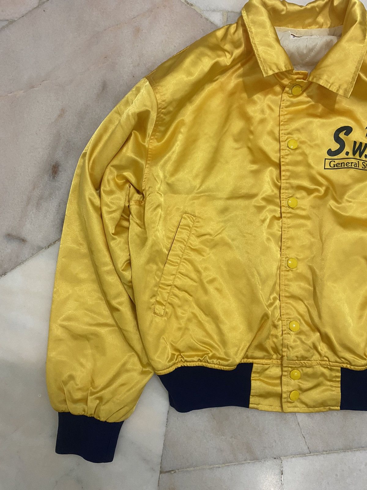 Japanese Brand Vintage 90s Uncle Bov Satin KANYE STYLE Varsity Jacket Size US M / EU 48-50 / 2 - 3 Thumbnail