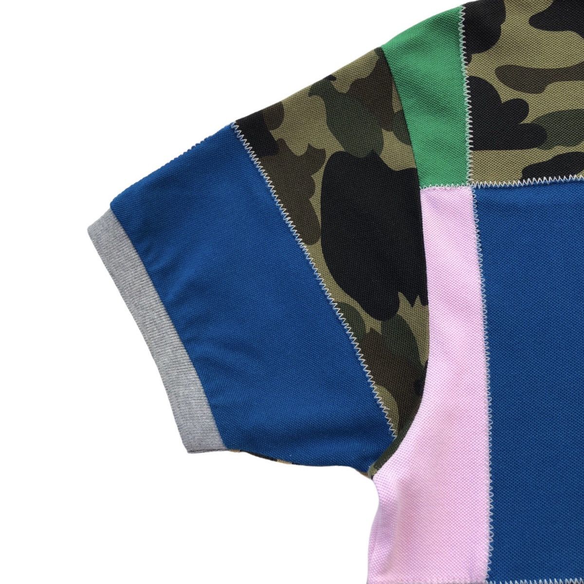 Bape Patchwork Polo Size US L / EU 52-54 / 3 - 7 Thumbnail