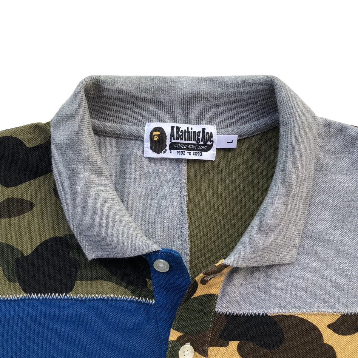 Bape Patchwork Polo Size US L / EU 52-54 / 3 - 11 Thumbnail