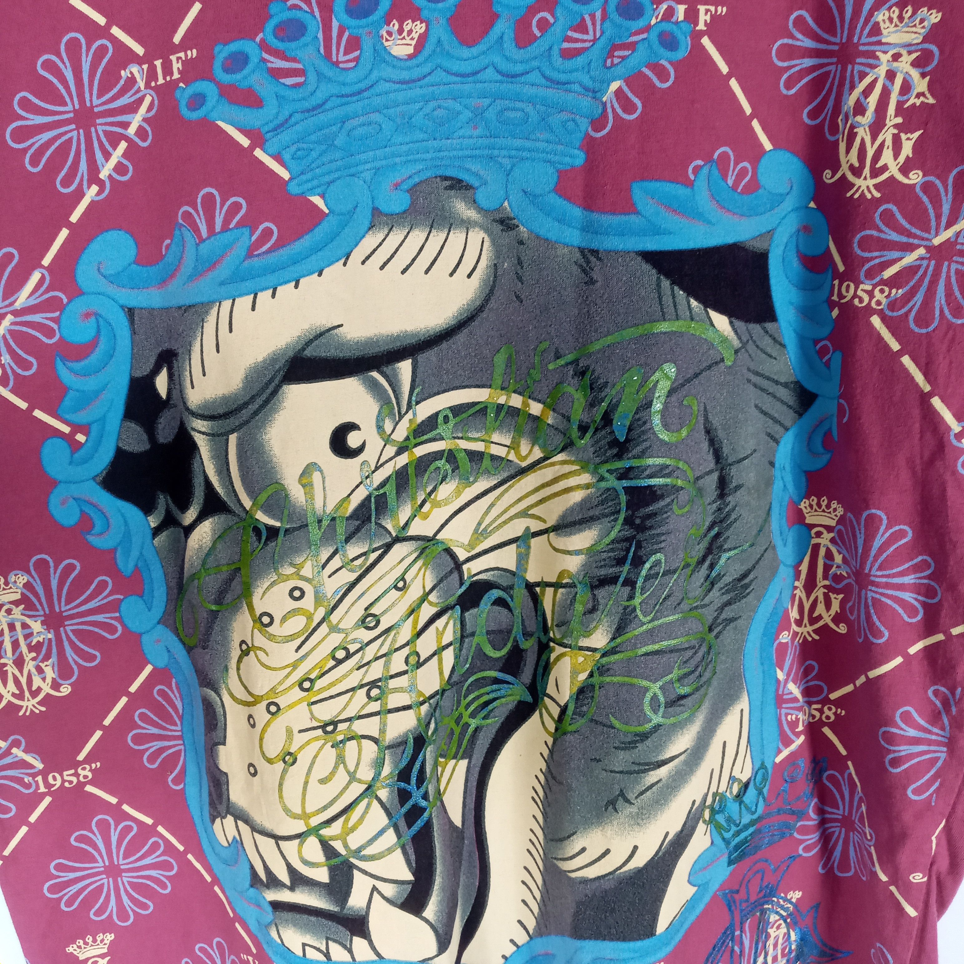 Christian Audigier × Designer × Ed Hardy Christian Audigier Ed Hardy Tiger Big Print Tee Size US M / EU 48-50 / 2 - 4 Thumbnail