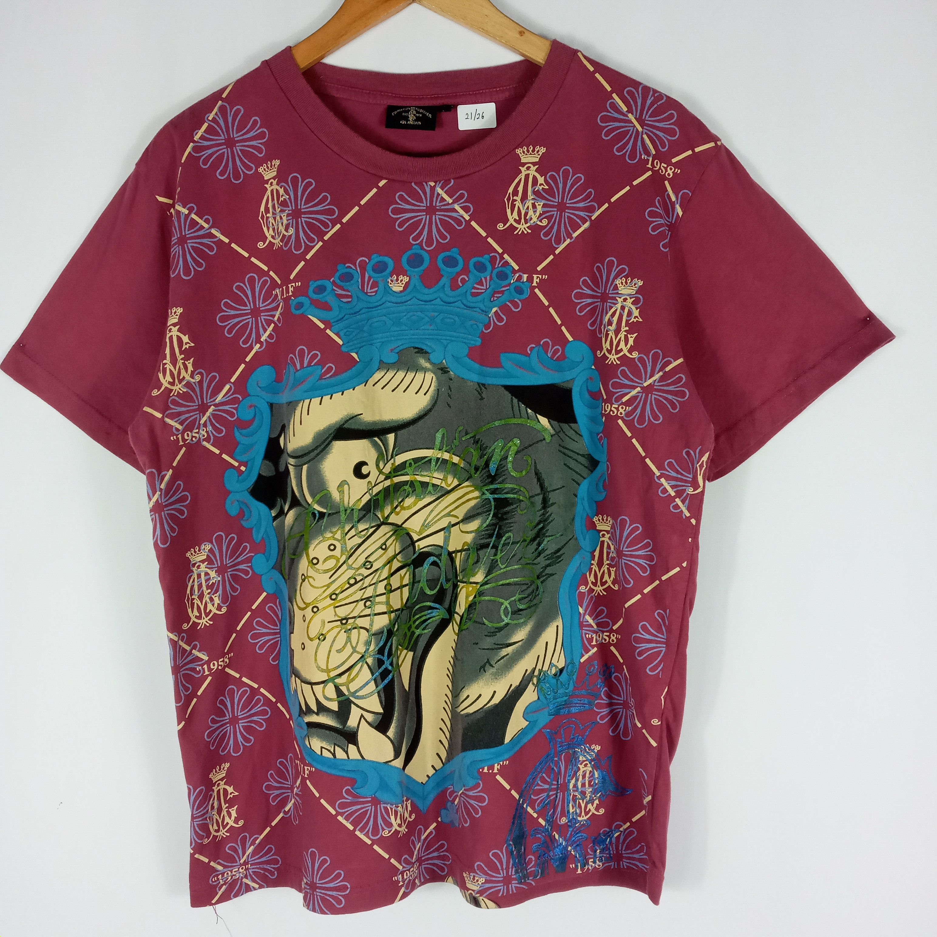 Christian Audigier × Designer × Ed Hardy Christian Audigier Ed Hardy Tiger Big Print Tee Size US M / EU 48-50 / 2 - 2 Thumbnail