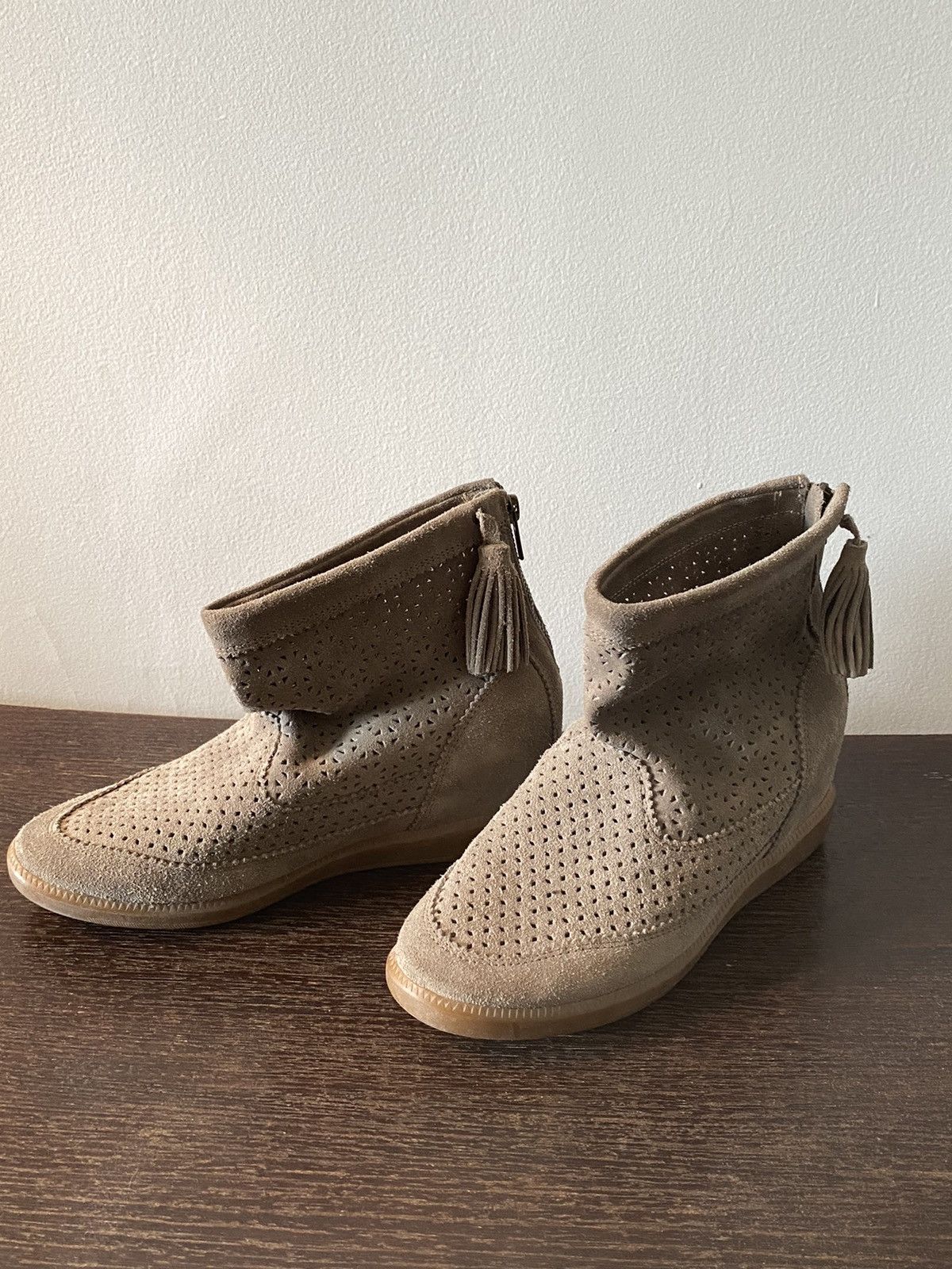 Isabel Marant suede cutout boot