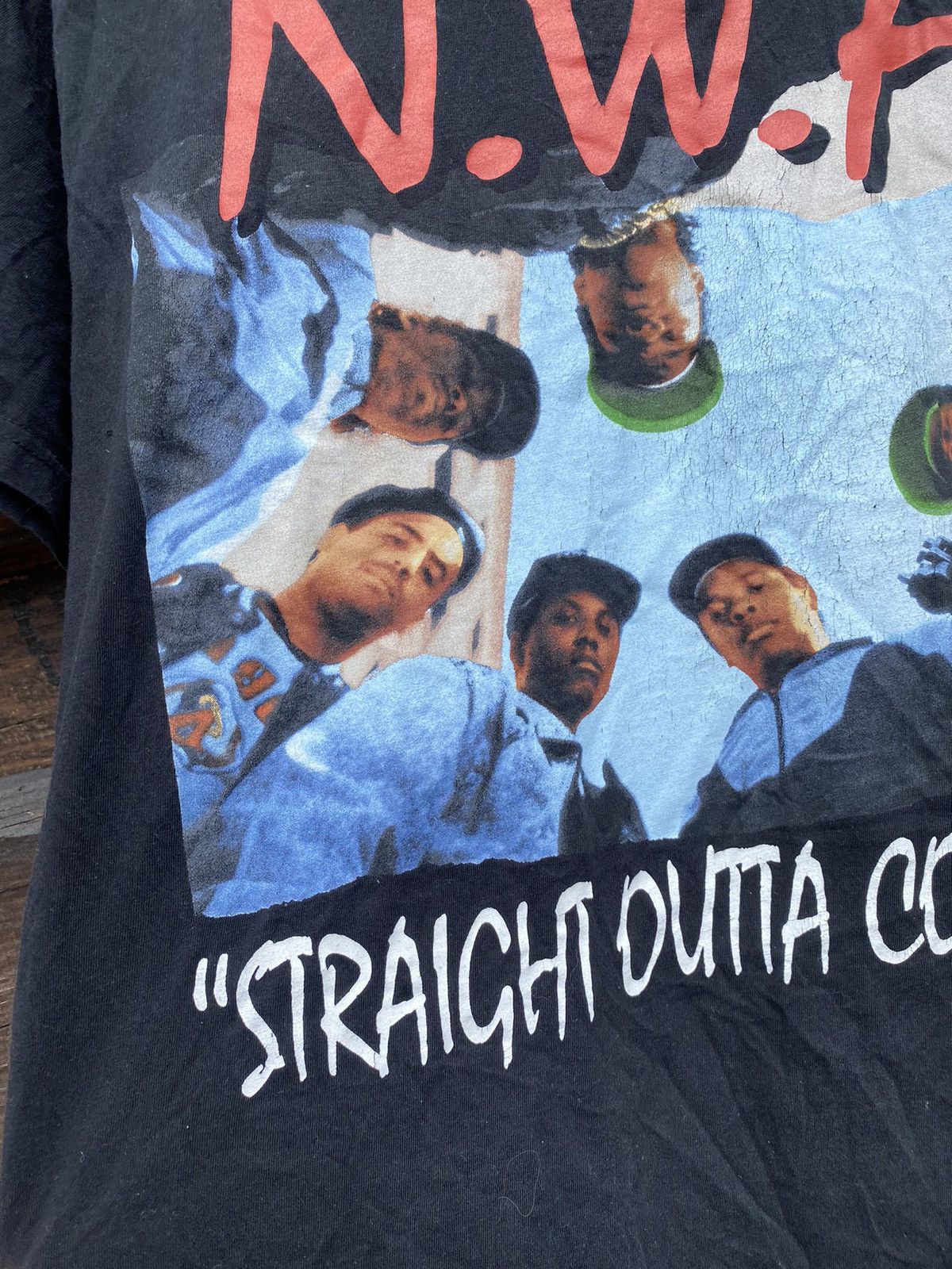 Rap Tees N.W.A Straight Outta Compton vintage album logo tee t-shirt Size US L / EU 52-54 / 3 - 6 Thumbnail