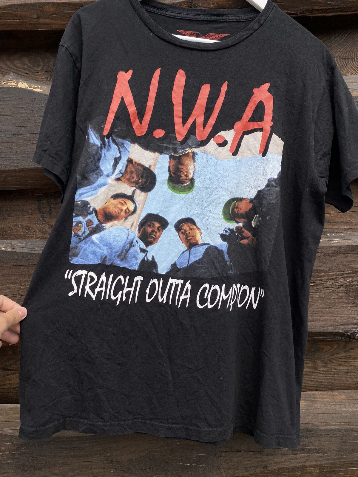 Rap Tees N.W.A Straight Outta Compton vintage album logo tee t-shirt Size US L / EU 52-54 / 3 - 3 Thumbnail