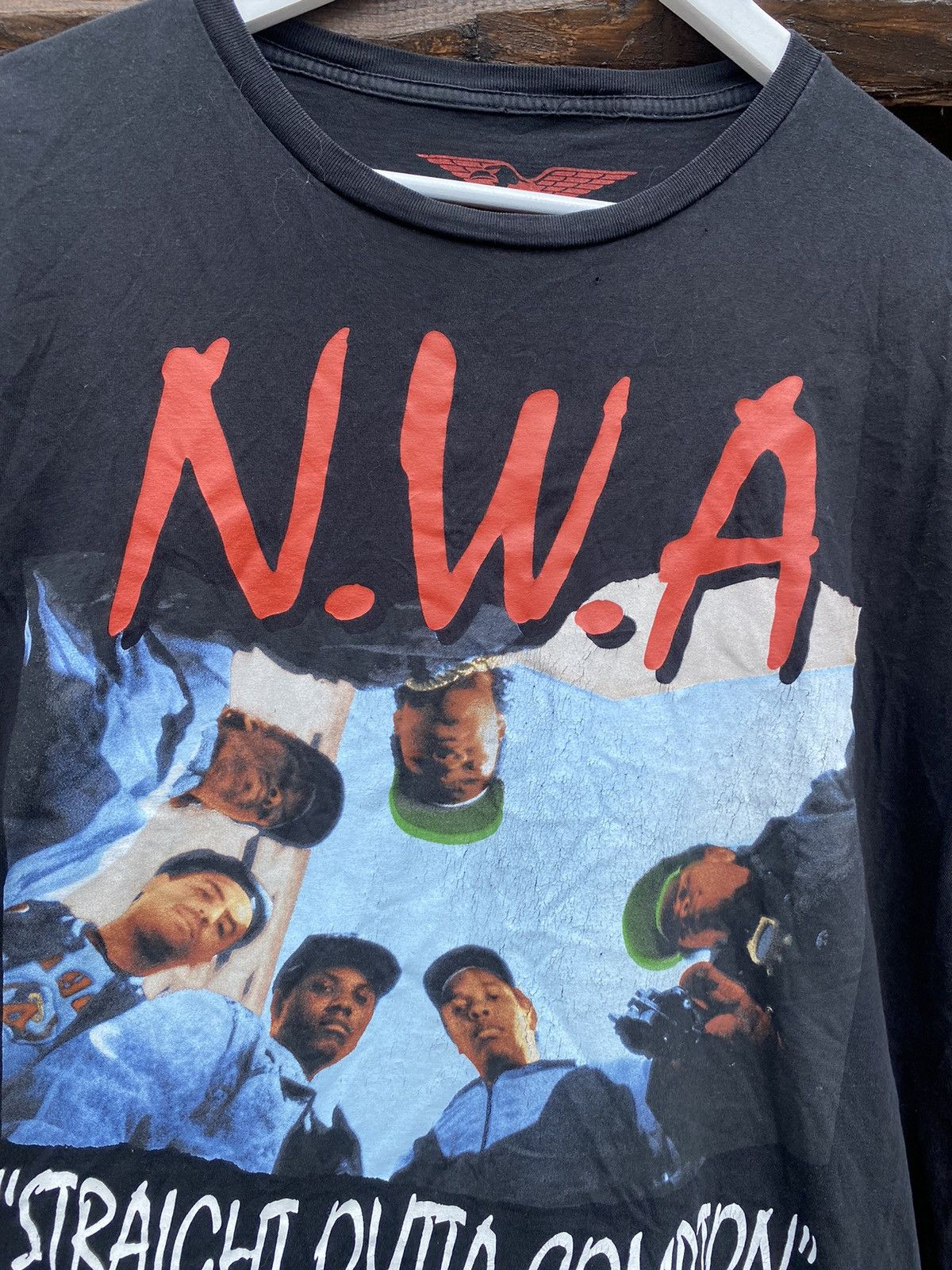 Rap Tees N.W.A Straight Outta Compton vintage album logo tee t-shirt Size US L / EU 52-54 / 3 - 7 Thumbnail