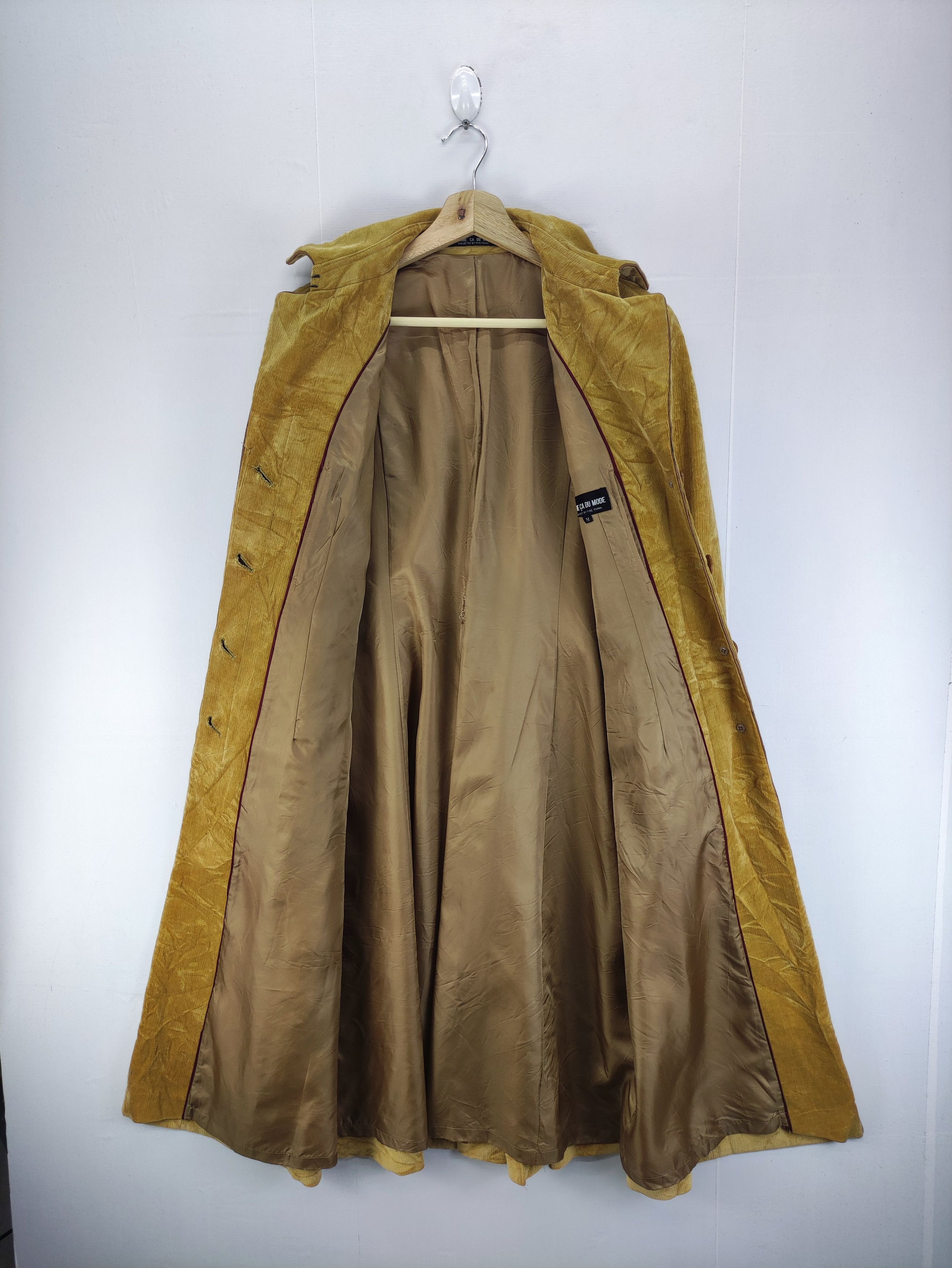 Comme Ca Ism Vintage Comme Ca Du Mode Corduroy Trench Coat Size US S / EU 44-46 / 1 - 5 Thumbnail