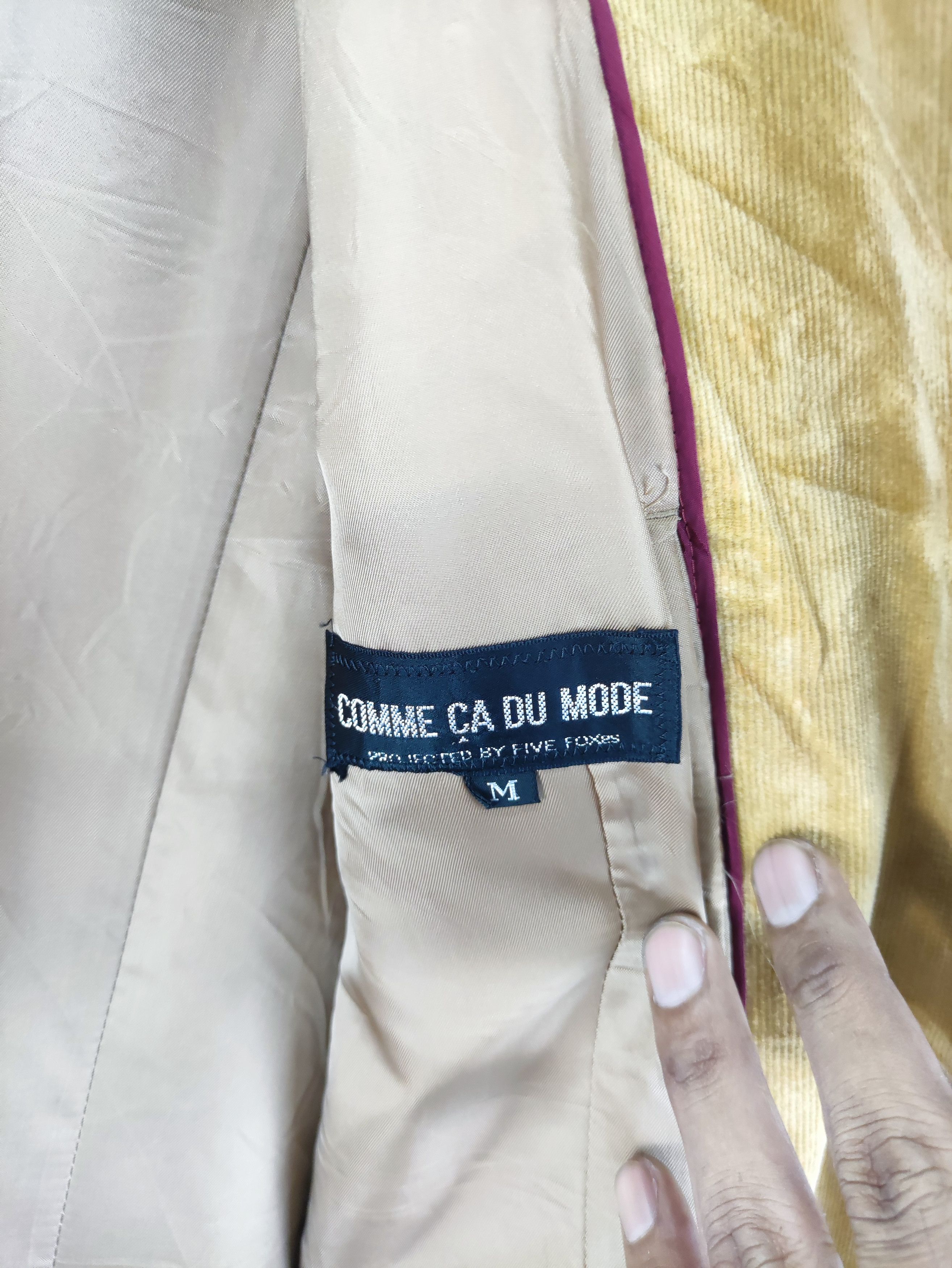 Comme Ca Ism Vintage Comme Ca Du Mode Corduroy Trench Coat Size US S / EU 44-46 / 1 - 7 Thumbnail