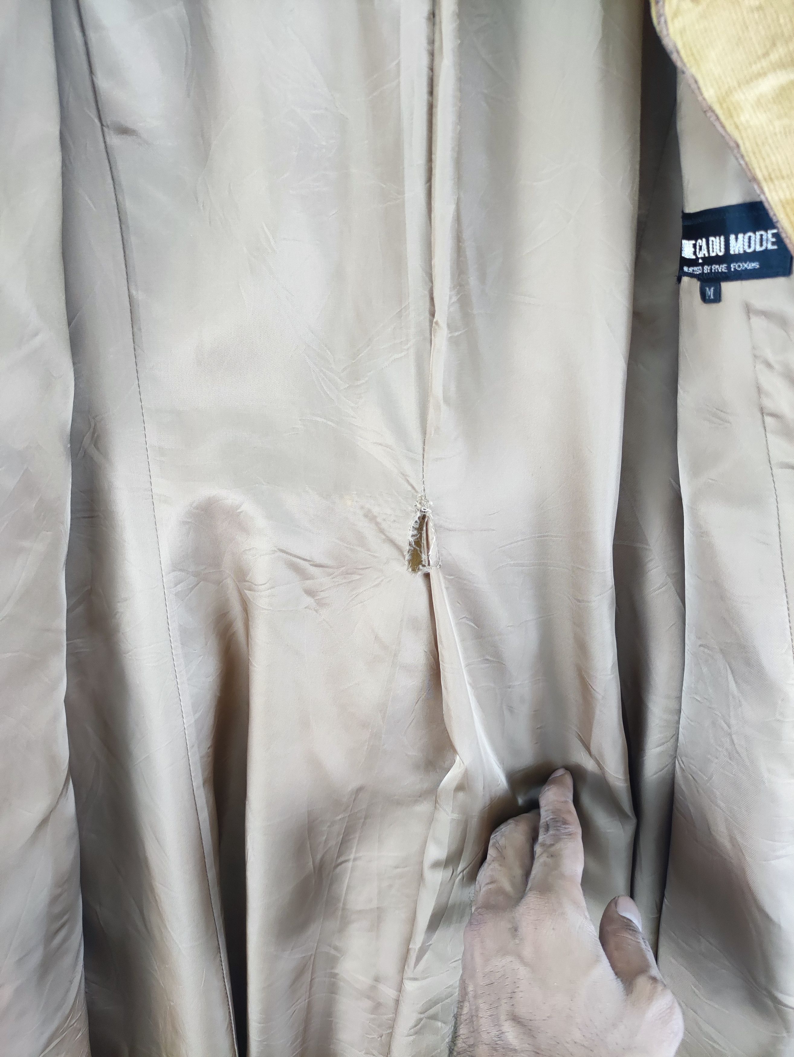 Comme Ca Ism Vintage Comme Ca Du Mode Corduroy Trench Coat Size US S / EU 44-46 / 1 - 6 Thumbnail