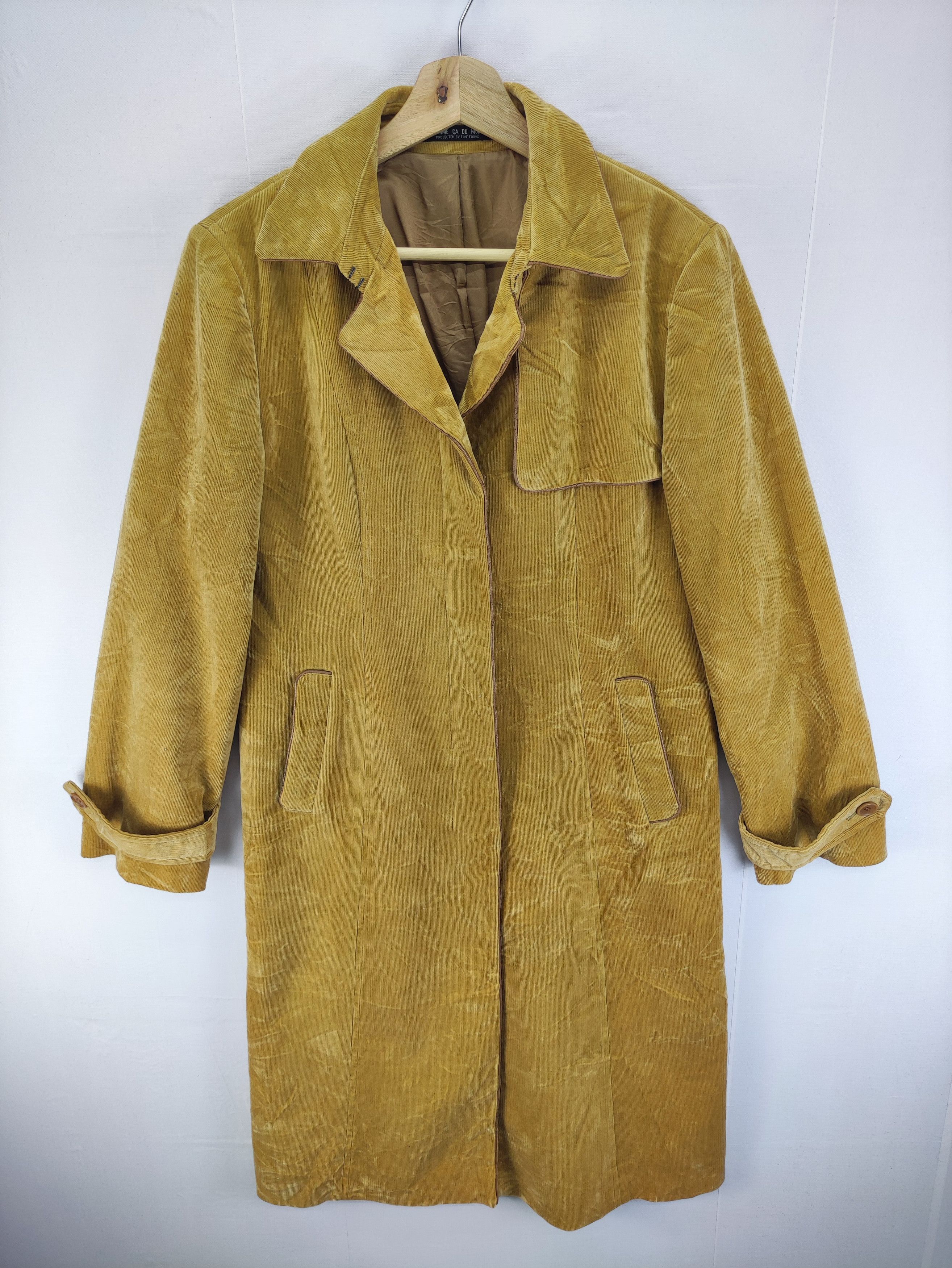 Comme Ca Ism Vintage Comme Ca Du Mode Corduroy Trench Coat Size US S / EU 44-46 / 1 - 1 Thumbnail