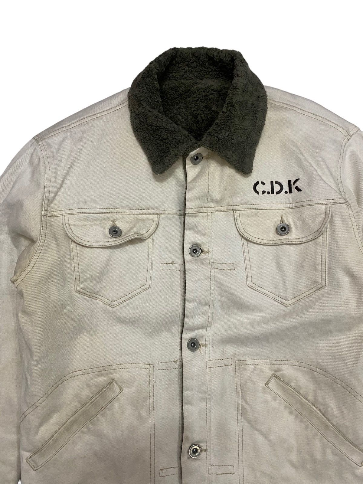 Japanese Brand × Vintage Vintage Trashed Workwear Jacket Size US M / EU 48-50 / 2 - 4 Thumbnail