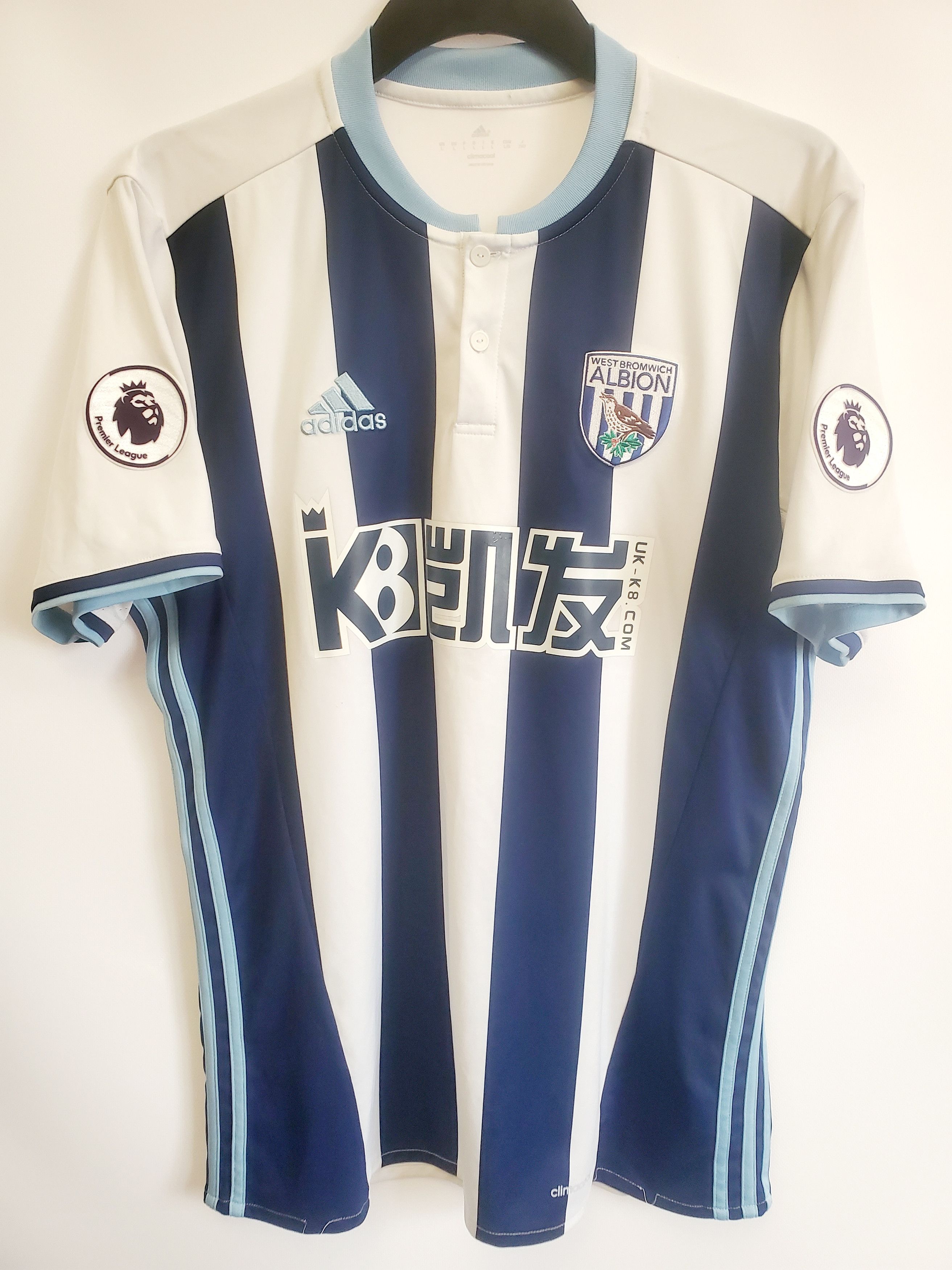 Other West Bromwich Albion 2016/2017 Home Kit Football Jersey Size US L / EU 52-54 / 3 - 1 Thumbnail