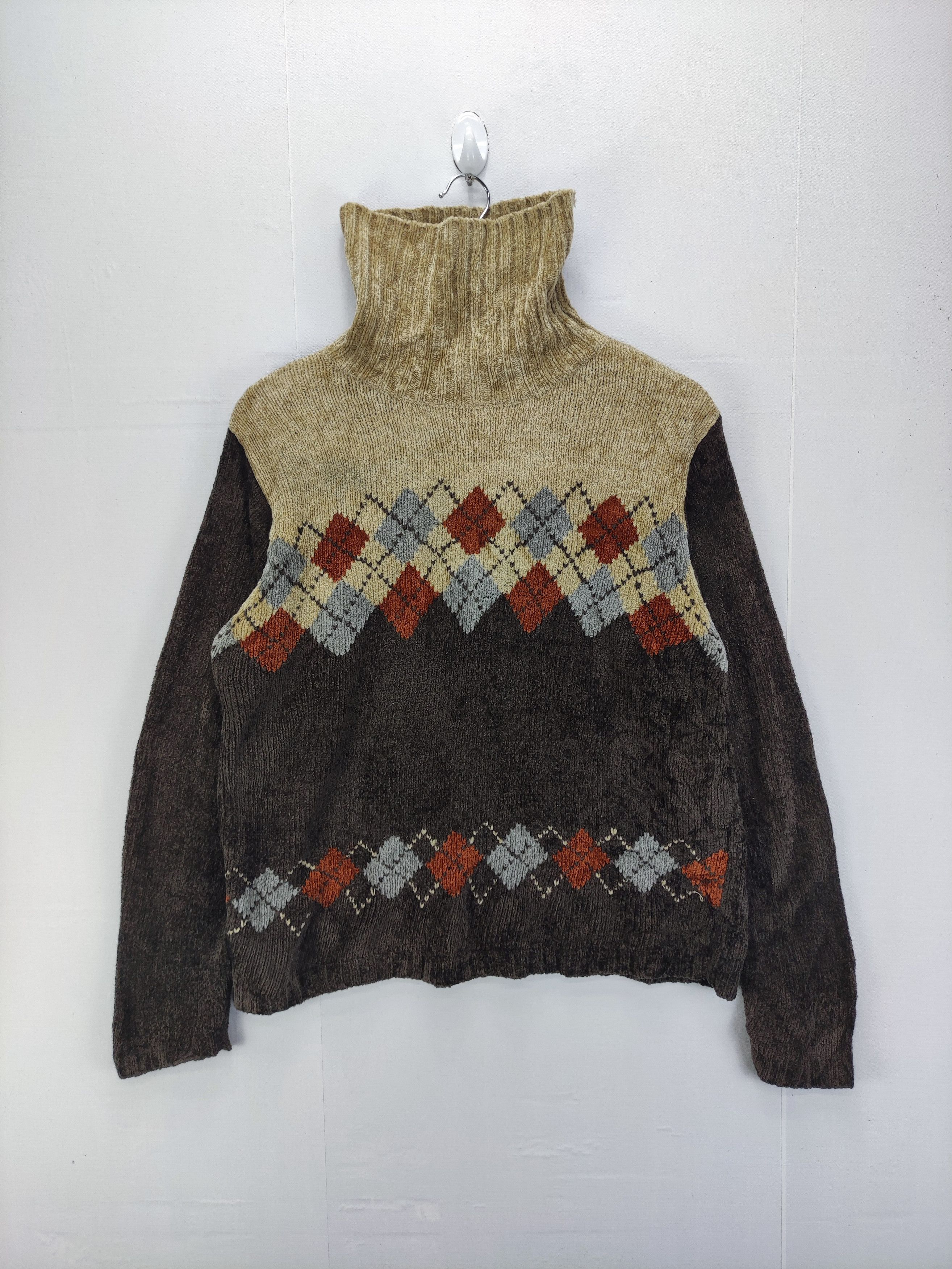 image of Vintage Turtle Neck Knit Sweater By Progressif, Women's (Size Medium)