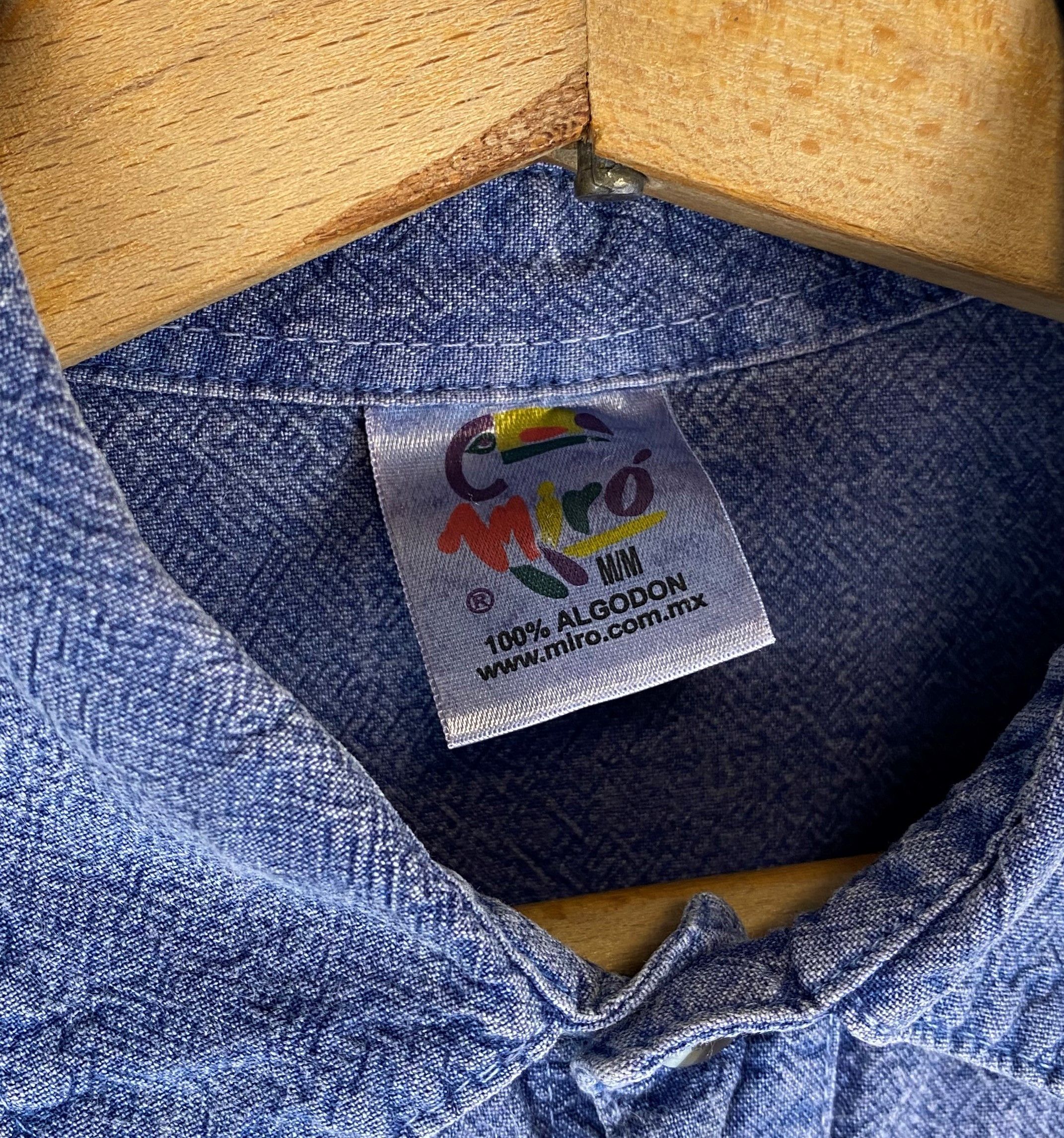 Jean Vintage Cozumel Washed Denim Shirt M307 Size US L / EU 52-54 / 3 - 5 Thumbnail