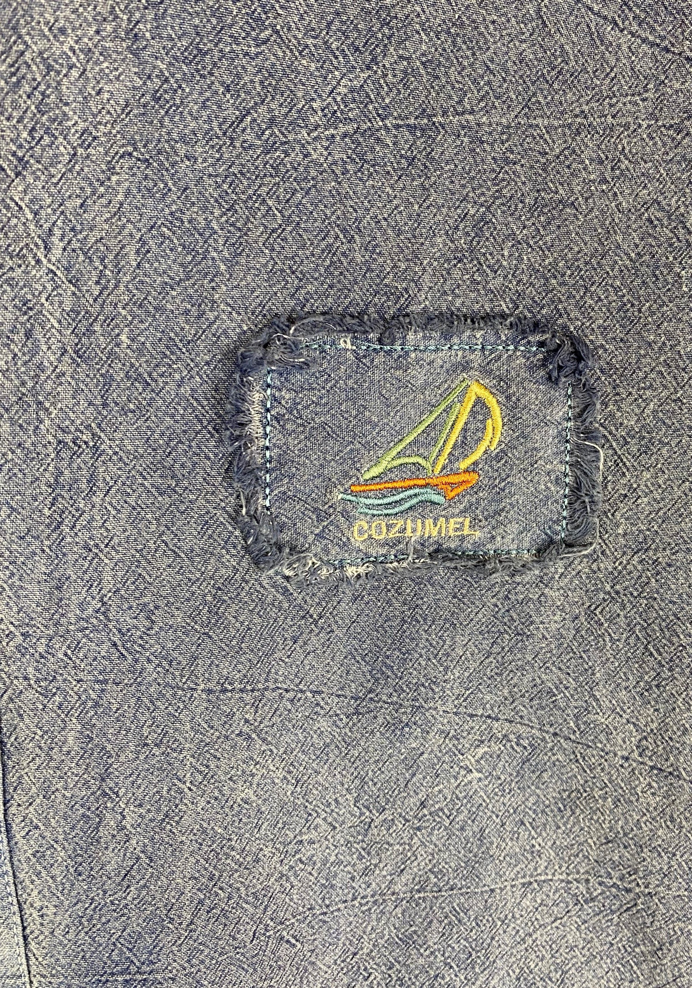 Jean Vintage Cozumel Washed Denim Shirt M307 Size US L / EU 52-54 / 3 - 4 Thumbnail