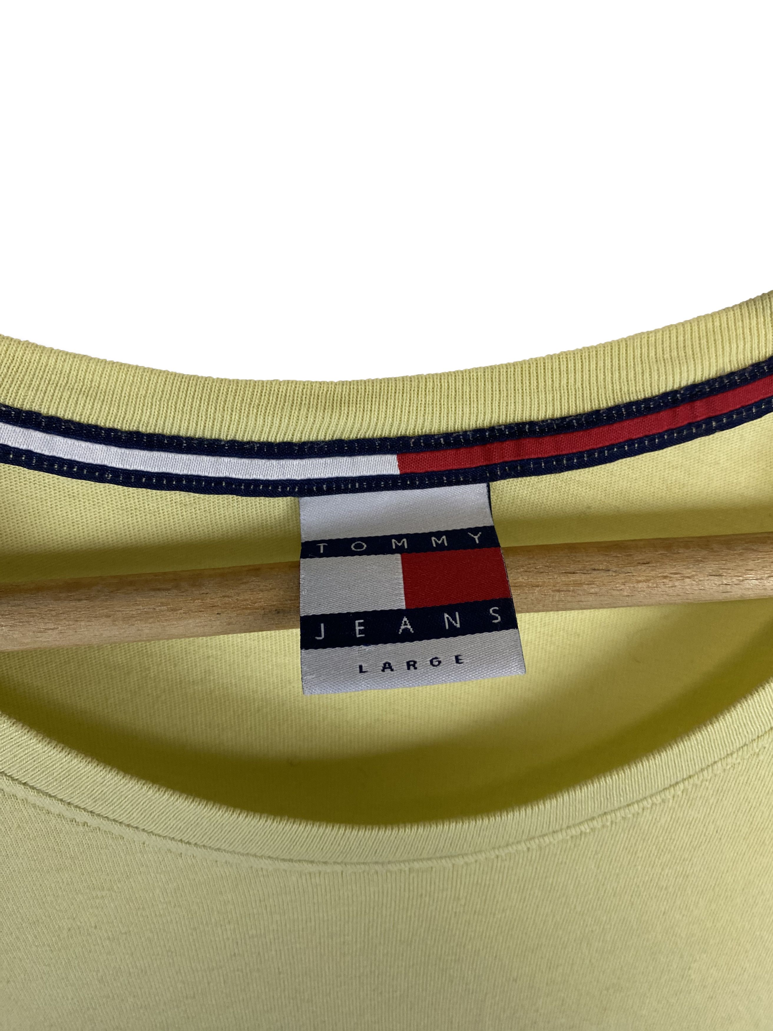 Tommy Jeans Vintage TOMMY HILFIGER Yellow Big Logo T-Shirt M311 Size US M / EU 48-50 / 2 - 5 Thumbnail