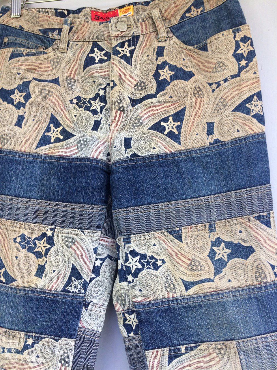 20471120 VINTAGE BAT-SU PATCHWORK DENIM Size US 29 - 3 Thumbnail