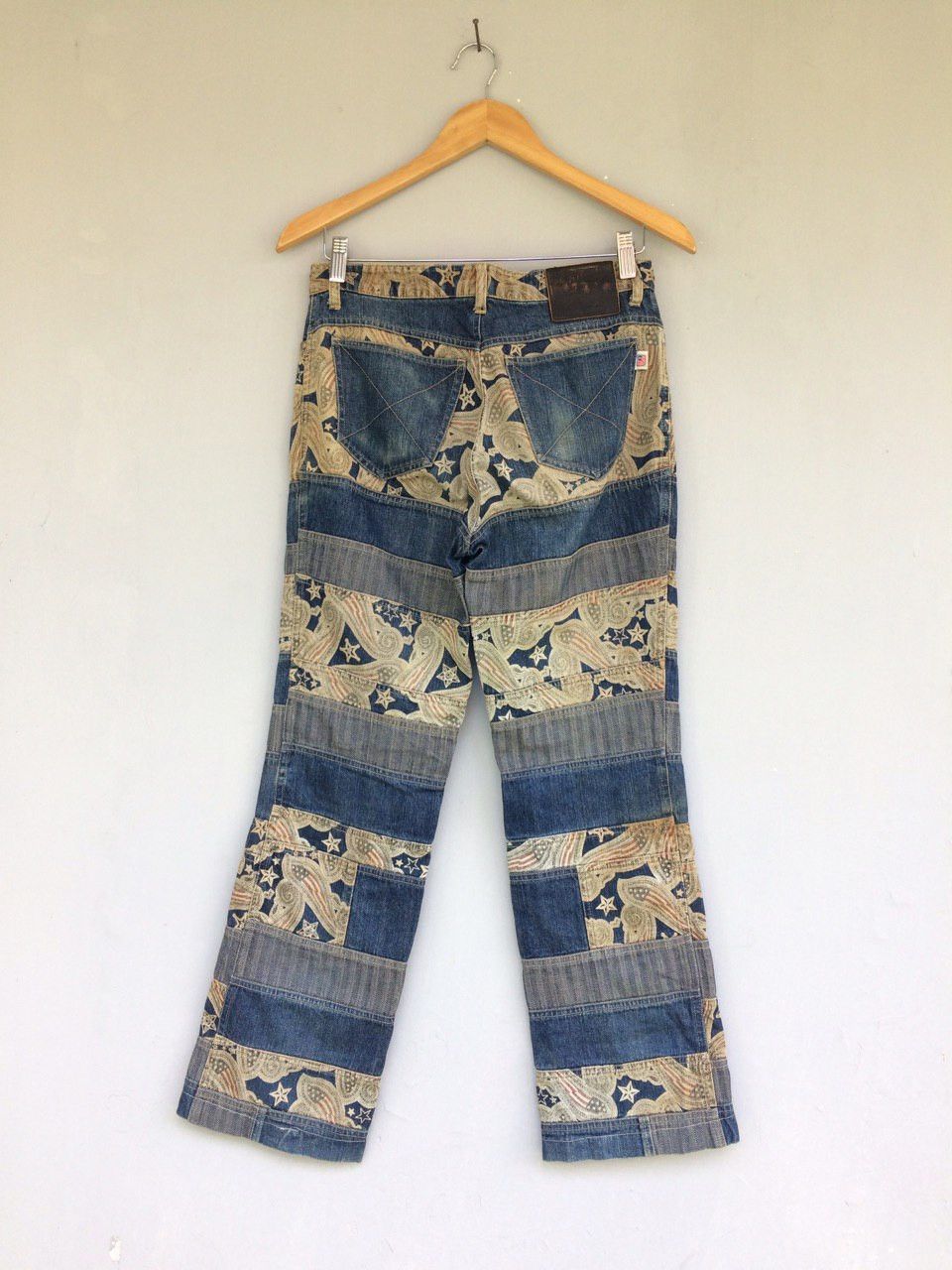 20471120 VINTAGE BAT-SU PATCHWORK DENIM Size US 29 - 2 Thumbnail