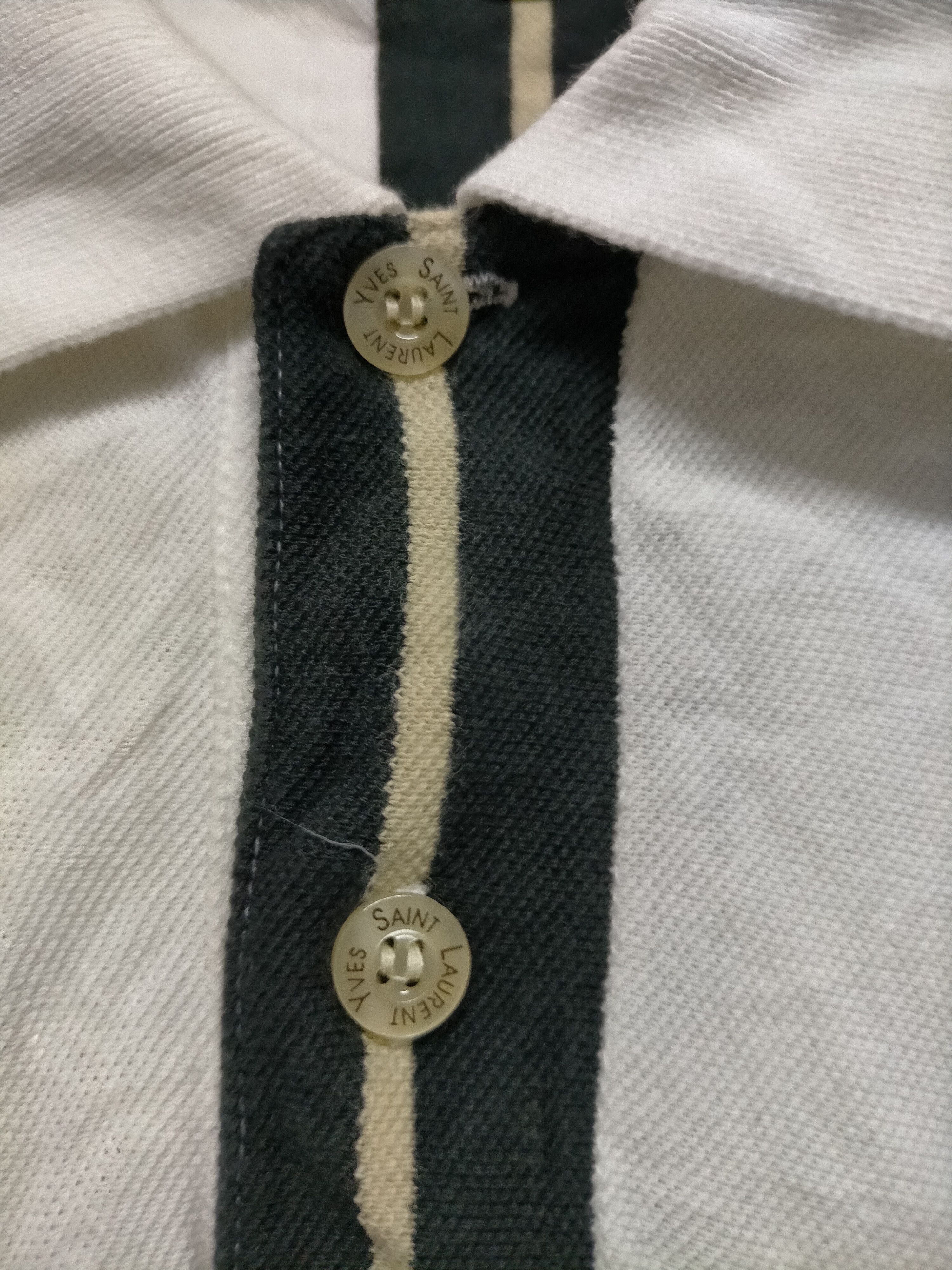 Yves Saint Laurent YvesSaintLaurent pour homme polos stripe tee Size US L / EU 52-54 / 3 - 4 Thumbnail