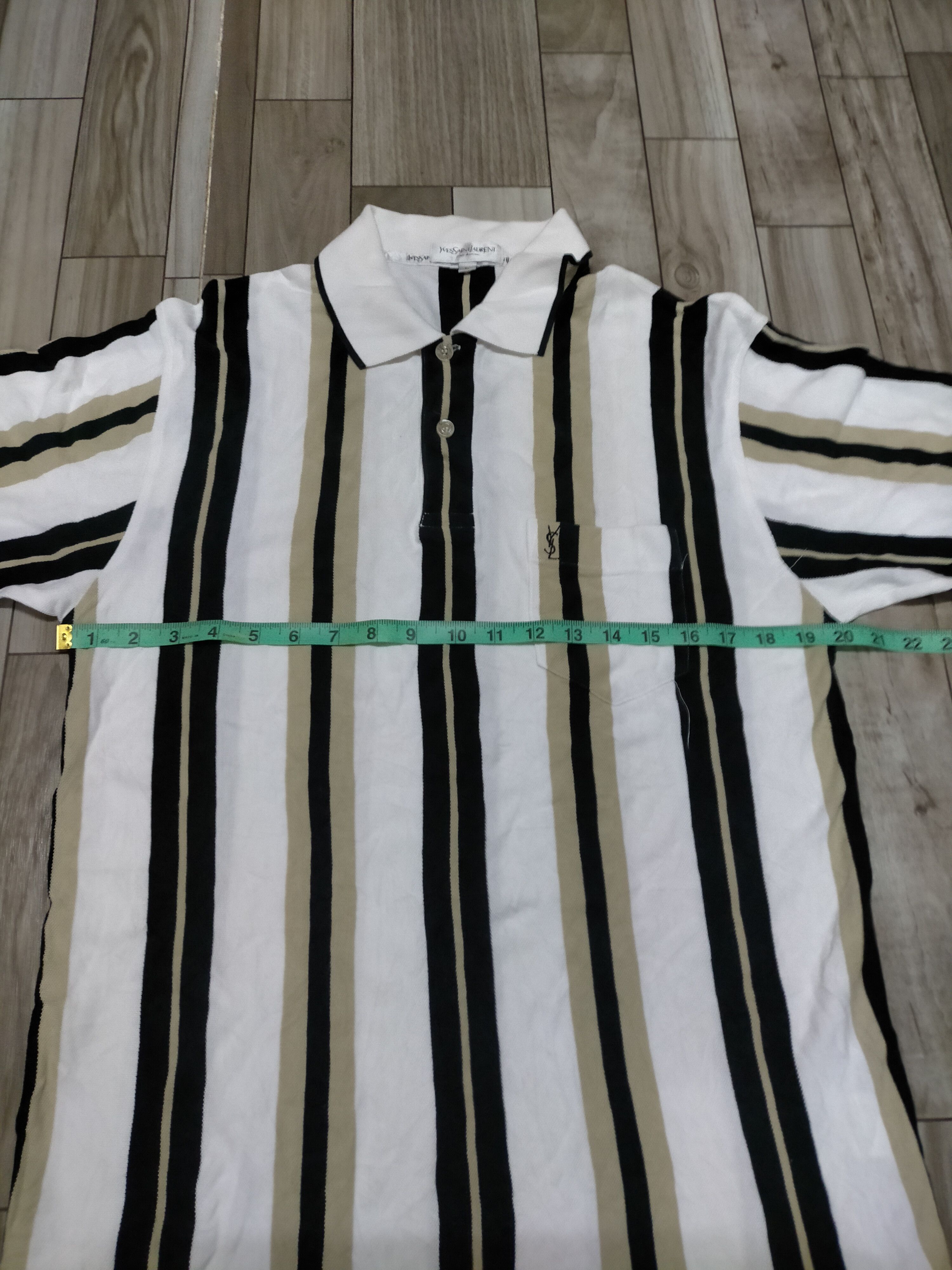 Yves Saint Laurent YvesSaintLaurent pour homme polos stripe tee Size US L / EU 52-54 / 3 - 11 Thumbnail