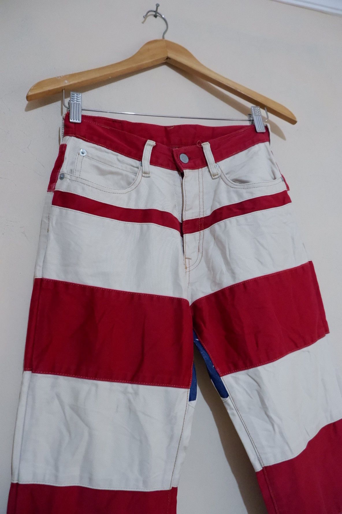 Hysteric Glamour Vintage Hysteric Glamour Kinky American Flag Jeans Flare Size US 27 - 5 Thumbnail