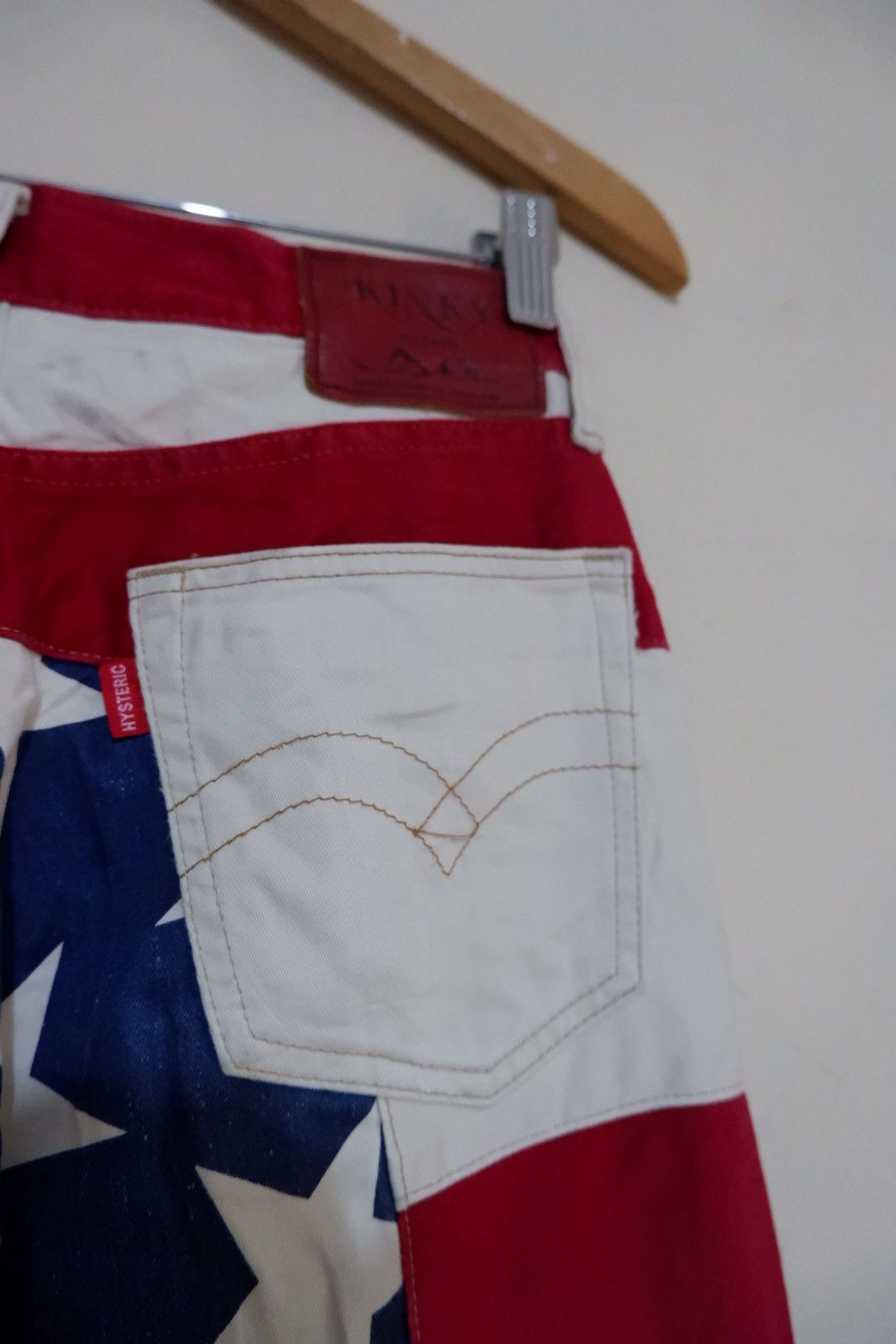 Hysteric Glamour Vintage Hysteric Glamour Kinky American Flag Jeans Flare Size US 27 - 8 Thumbnail