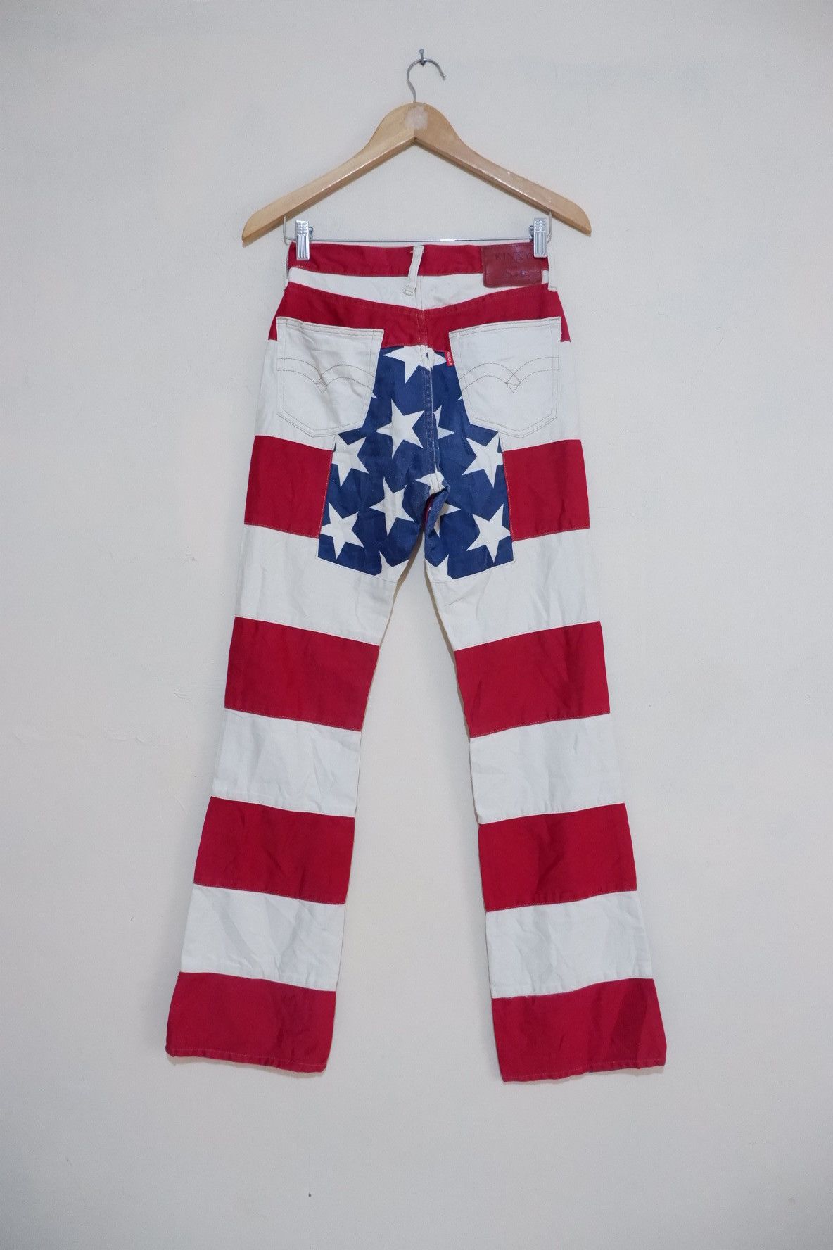 Hysteric Glamour Vintage Hysteric Glamour Kinky American Flag Jeans Flare Size US 27 - 2 Thumbnail