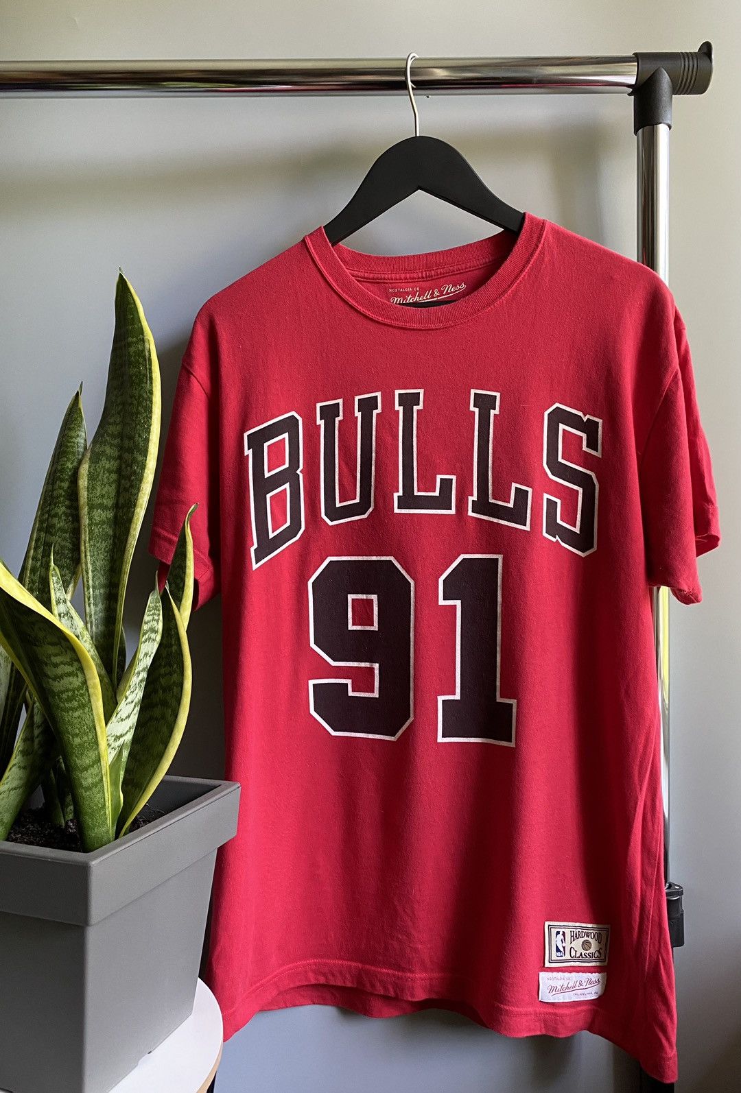 Mitchell & Ness × NBA Mitchell&Ness Chicago Bulls #91 Rodman T Shirt Size US M / EU 48-50 / 2 - 2 Thumbnail