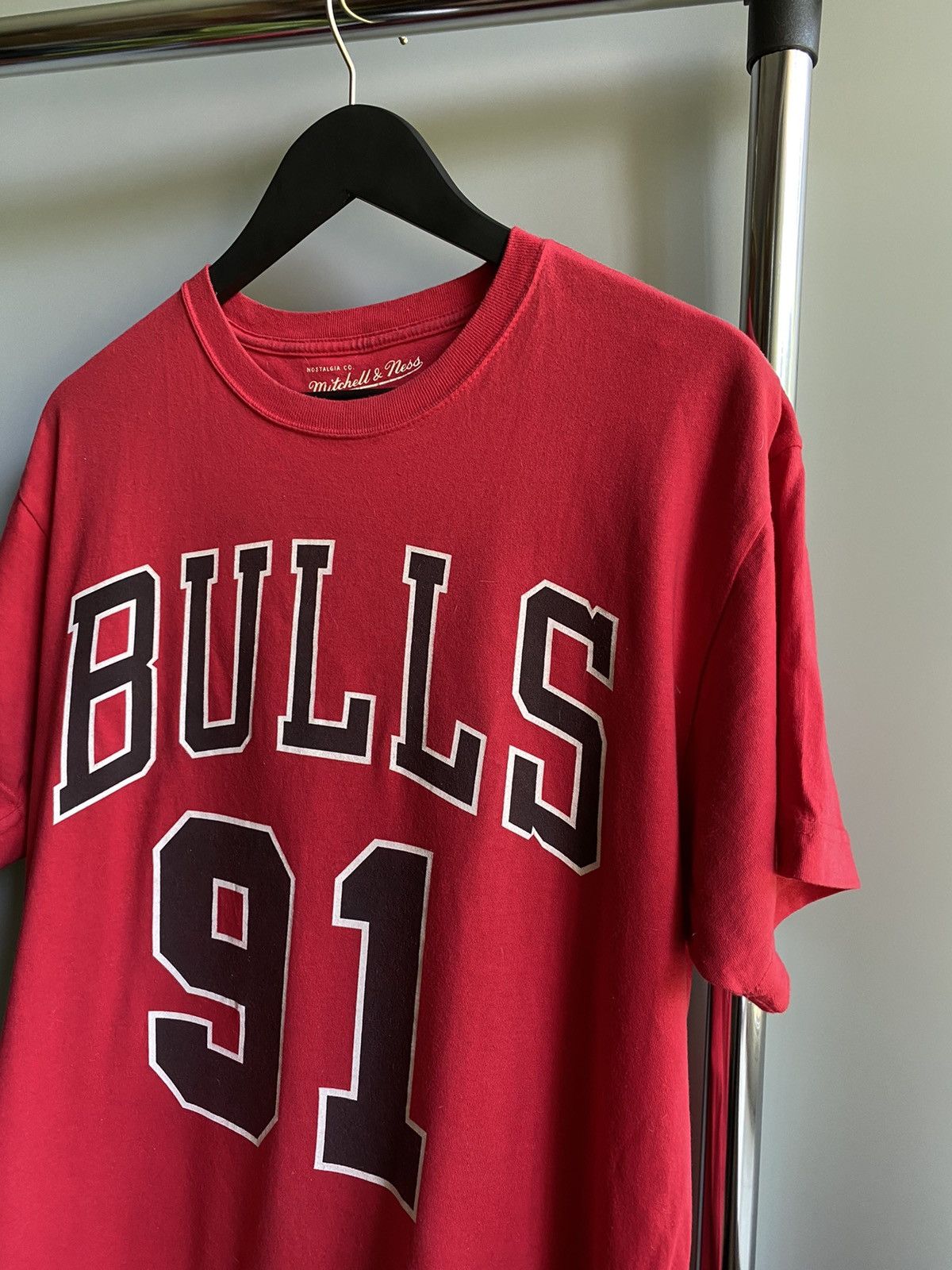 Mitchell & Ness × NBA Mitchell&Ness Chicago Bulls #91 Rodman T Shirt Size US M / EU 48-50 / 2 - 7 Thumbnail