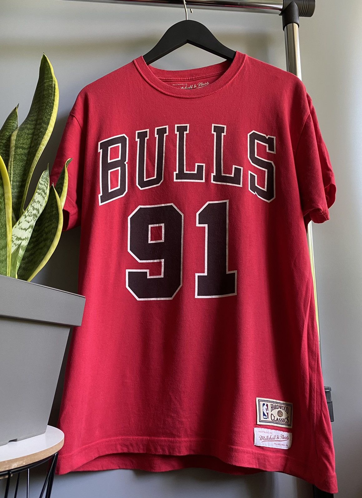 Mitchell & Ness × NBA Mitchell&Ness Chicago Bulls #91 Rodman T Shirt Size US M / EU 48-50 / 2 - 9 Thumbnail