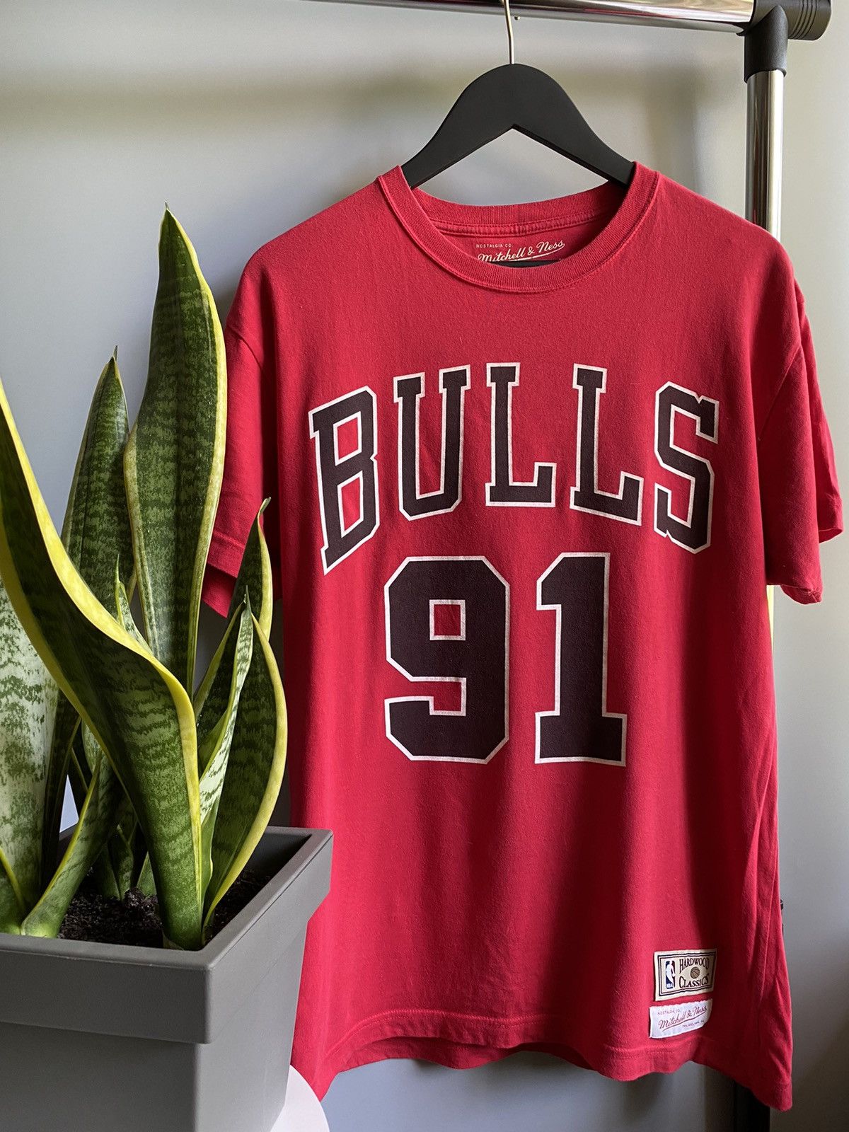 Mitchell & Ness × NBA Mitchell&Ness Chicago Bulls #91 Rodman T Shirt Size US M / EU 48-50 / 2 - 3 Thumbnail