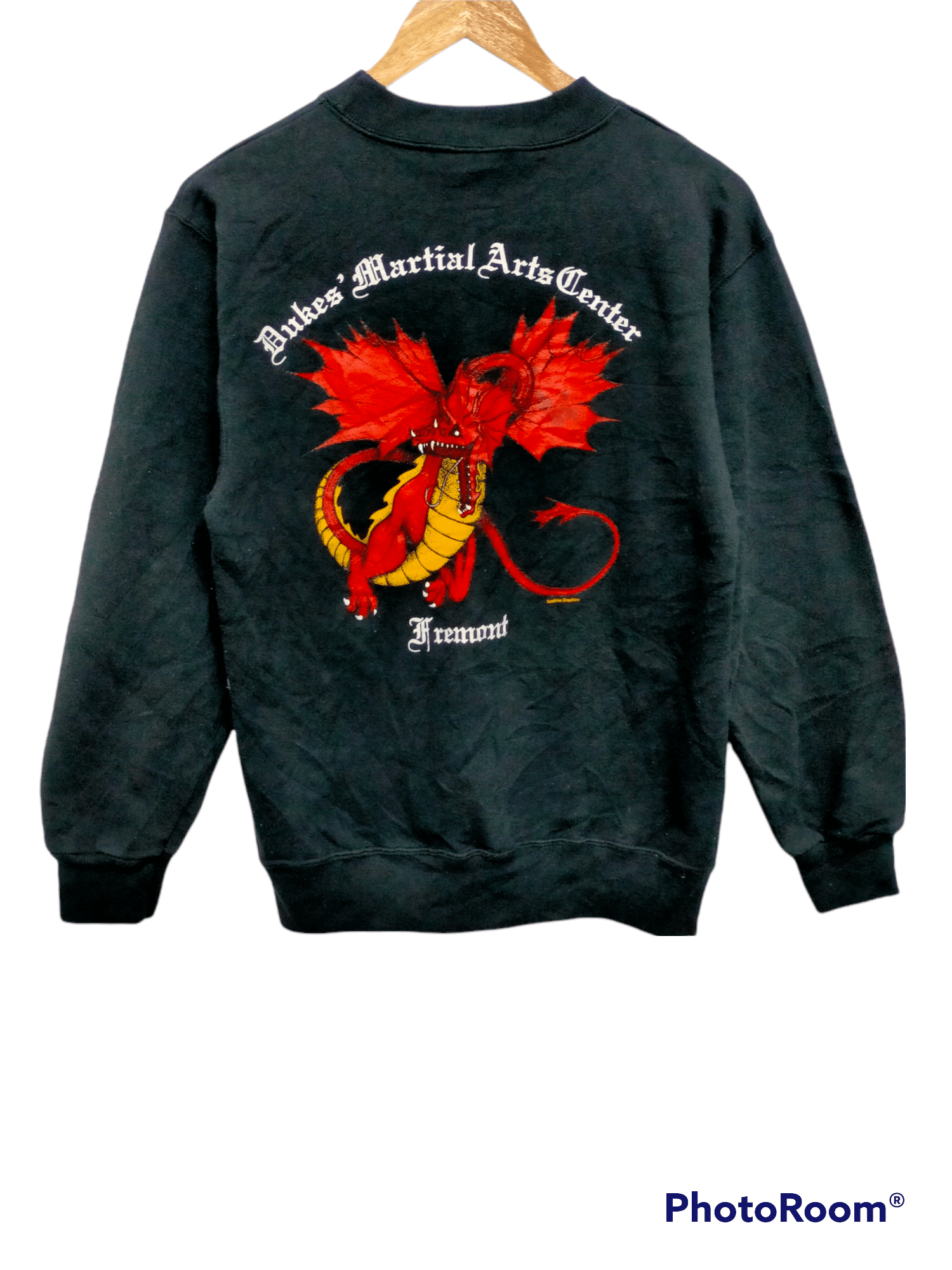 Vintage Vintage 90s DragonSweashirt Size US S / EU 44-46 / 1 - 1 Thumbnail