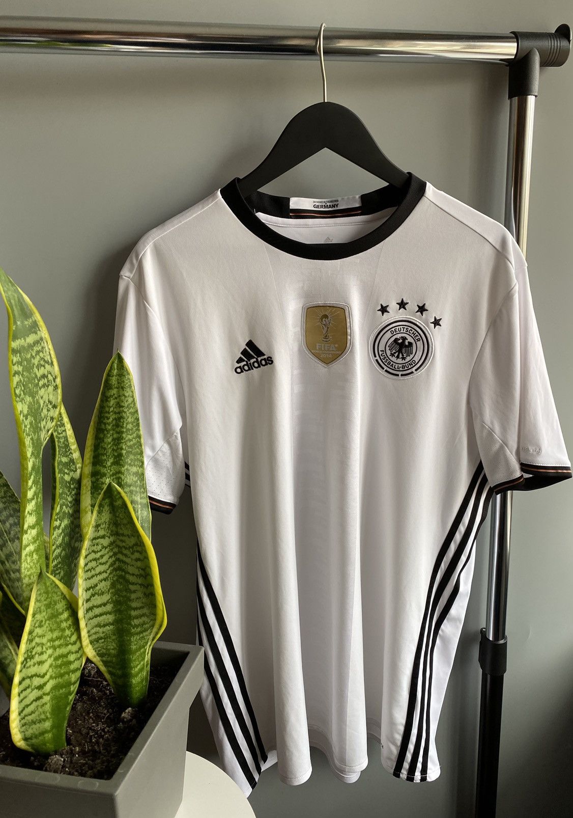 Adidas × Vintage Adidas Germany Home football shirt 2016 -17 Soccer Jersey Size US XL / EU 56 / 4 - 3 Thumbnail