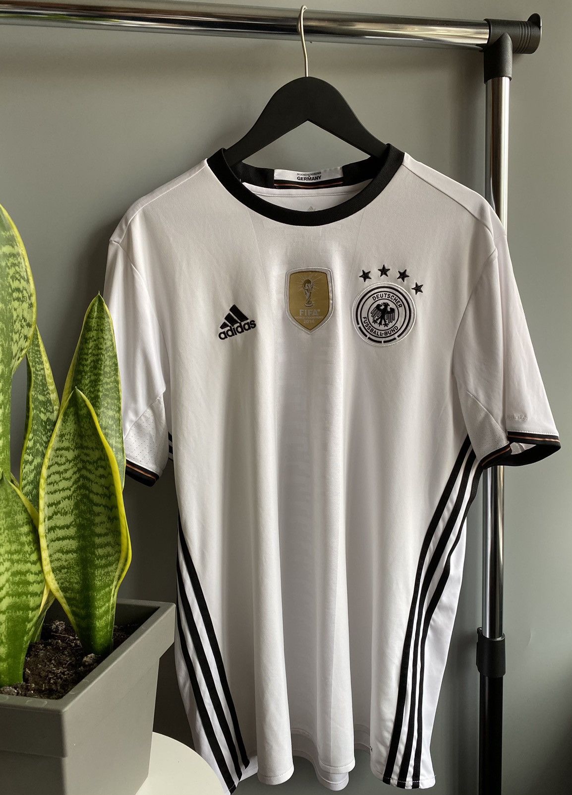 Adidas × Vintage Adidas Germany Home football shirt 2016 -17 Soccer Jersey Size US XL / EU 56 / 4 - 1 Thumbnail